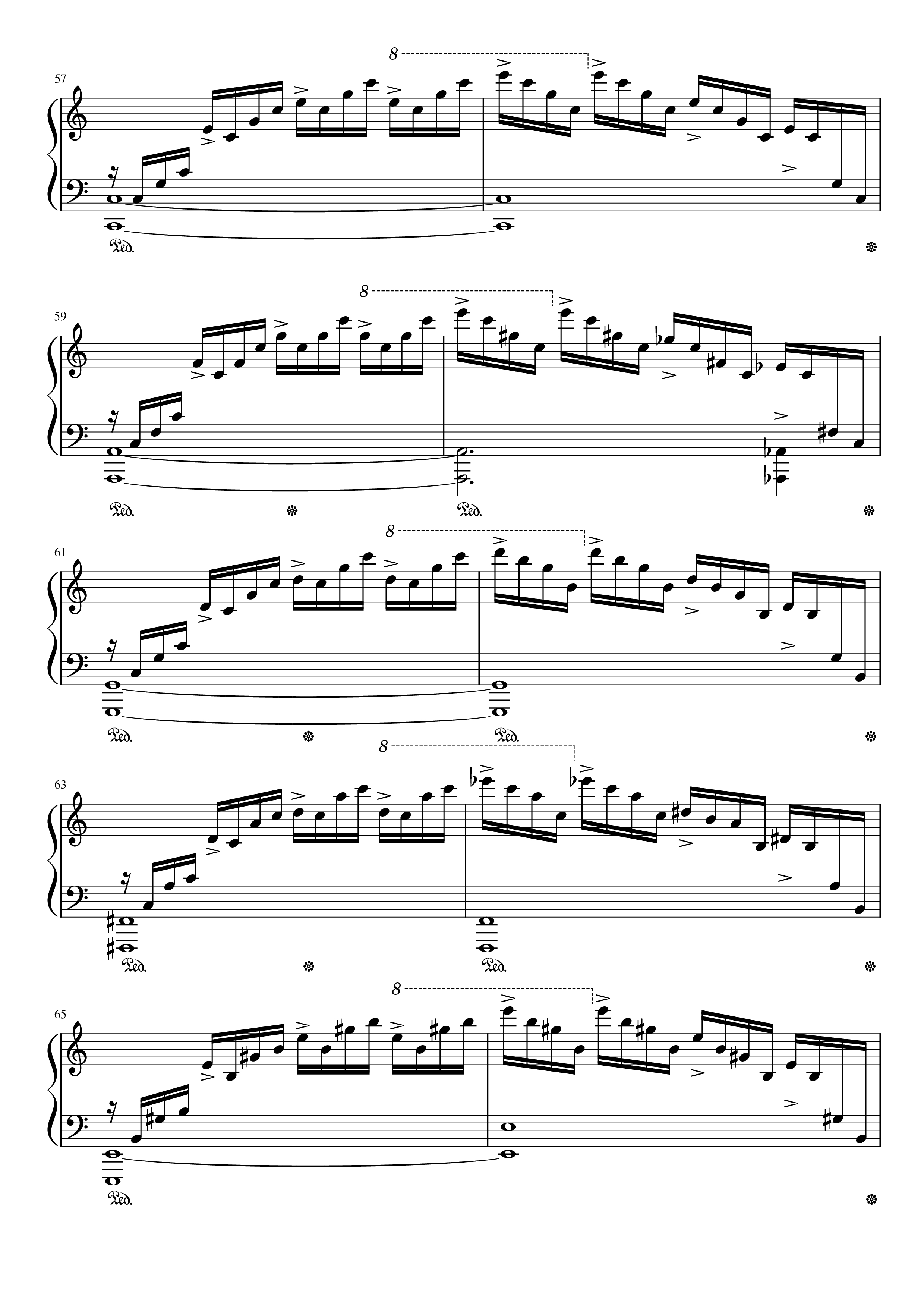 Page 7 of Sheet music PDF Piano Etude op.10 no.1 (Waterfall) Chopin - Chopin