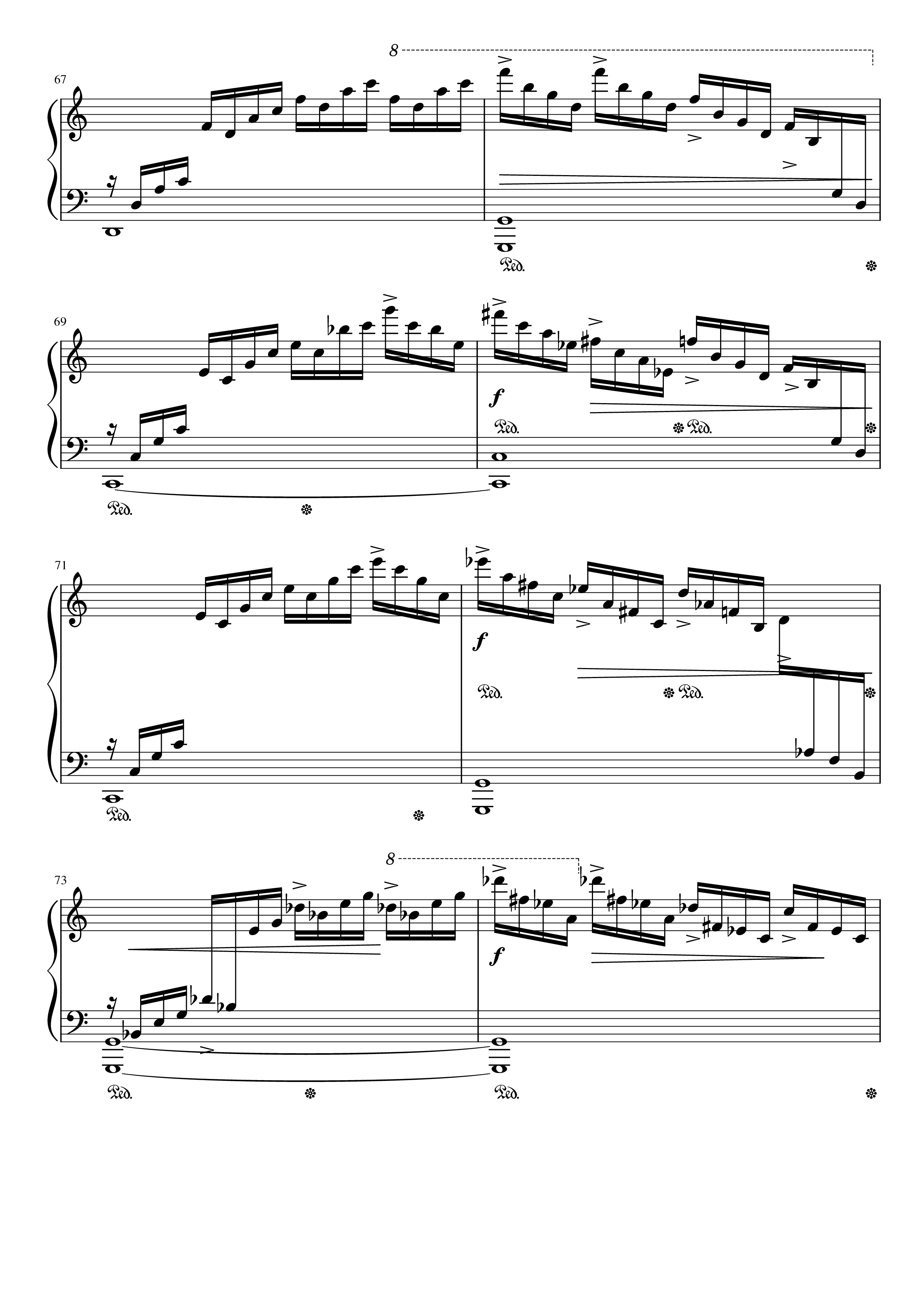 Page 8 of Sheet music PDF Piano Etude op.10 no.1 (Waterfall) Chopin - Chopin