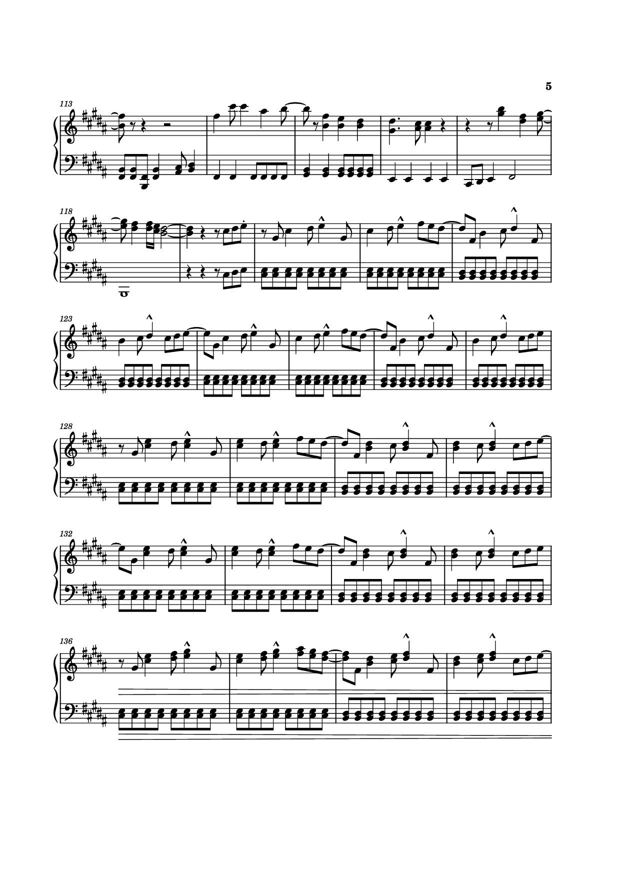 Page 5 of Sheet music PDF Piano Angeleyes Sheet Piano - ABBA