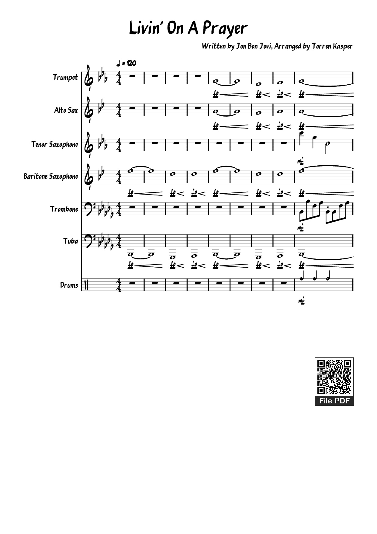 Page 1 of Sheet music PDF Livin