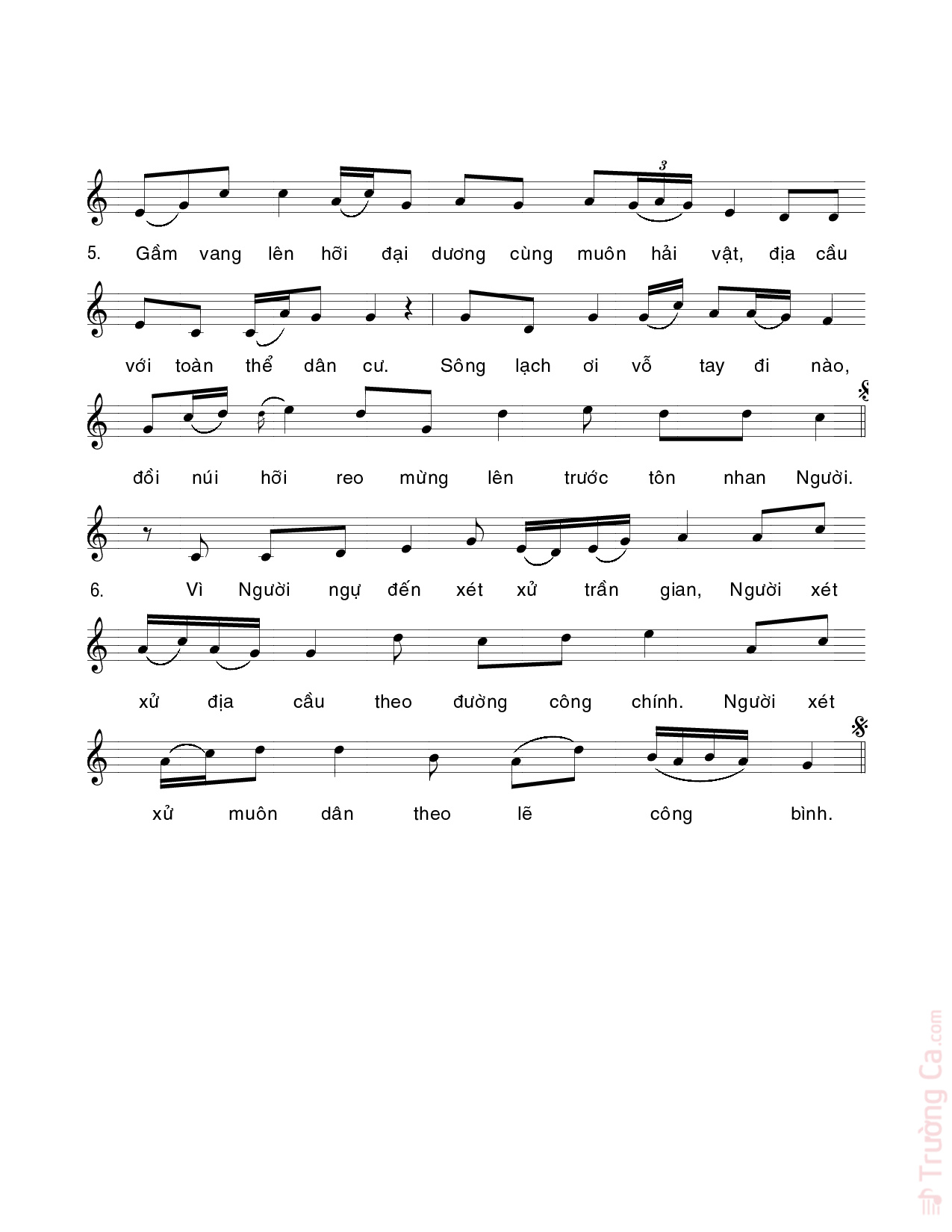 Page 3 of Sheet music PDF Thánh Vịnh 97, Chúa Nhật 28C Thường Niên - Xuân Thảo