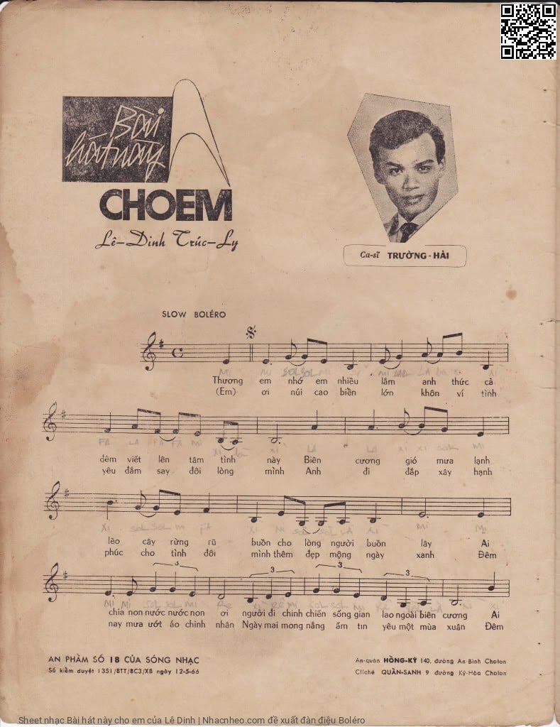 Page 2 of Sheet music PDF Bài hát này cho em - Lê Dinh