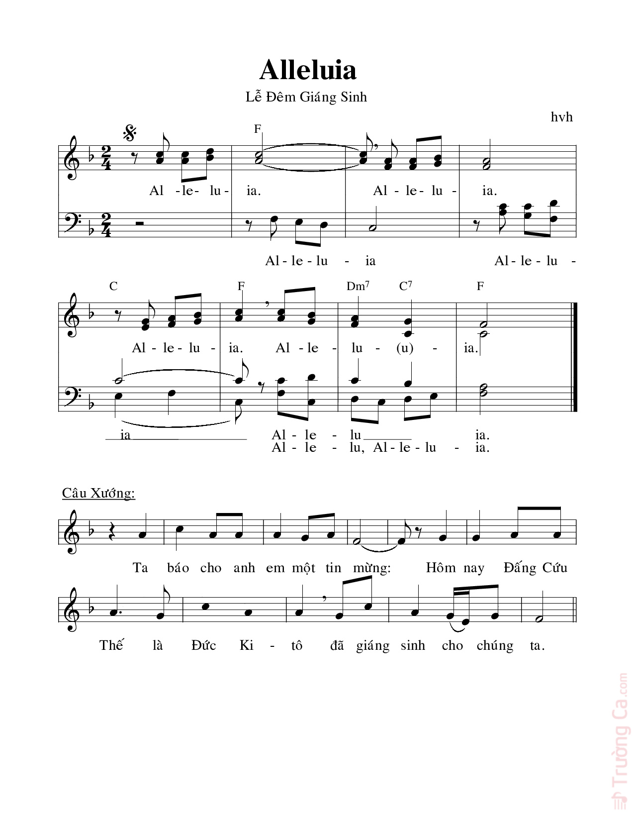 Page 3 of Sheet music PDF Thánh Vịnh 95, Đáp Ca Đêm Giáng Sinh - Hoàng Viết Hùng