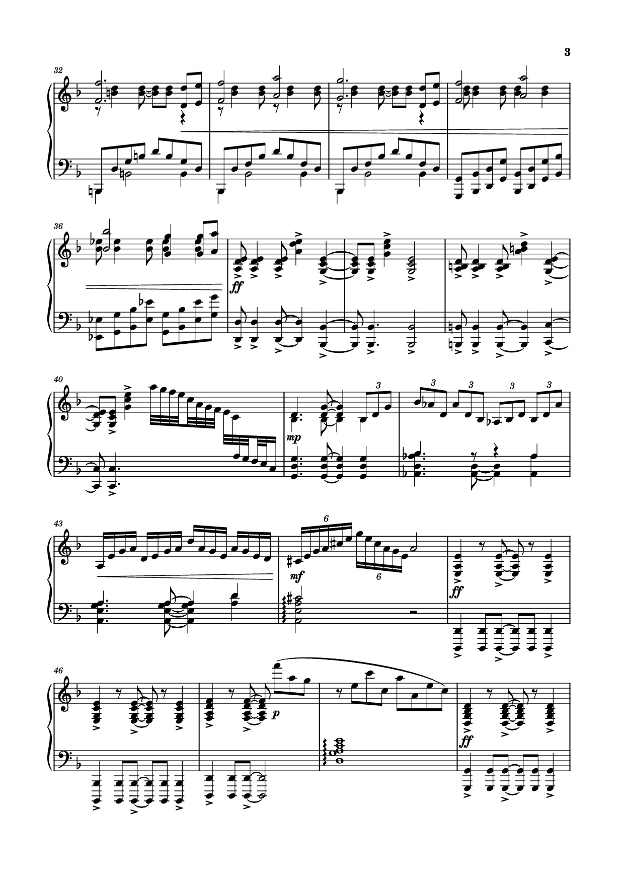 Page 3 of Sheet music PDF Piano Testify Piano - Void (Mournfinale) feat. 星熊南巫