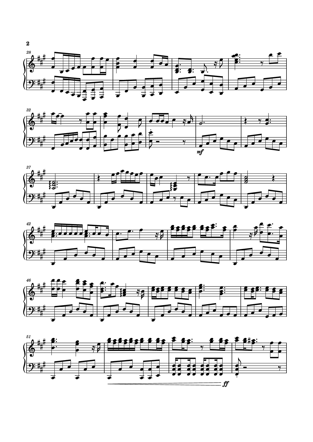 Page 2 of Sheet music PDF Piano Die with a smile Piano - Moull
