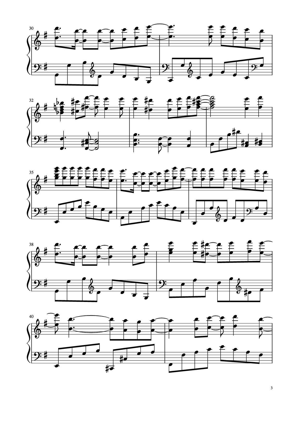 Page 3 of Sheet music PDF Piano FullHouse Piano - Composer: Quốc Thống