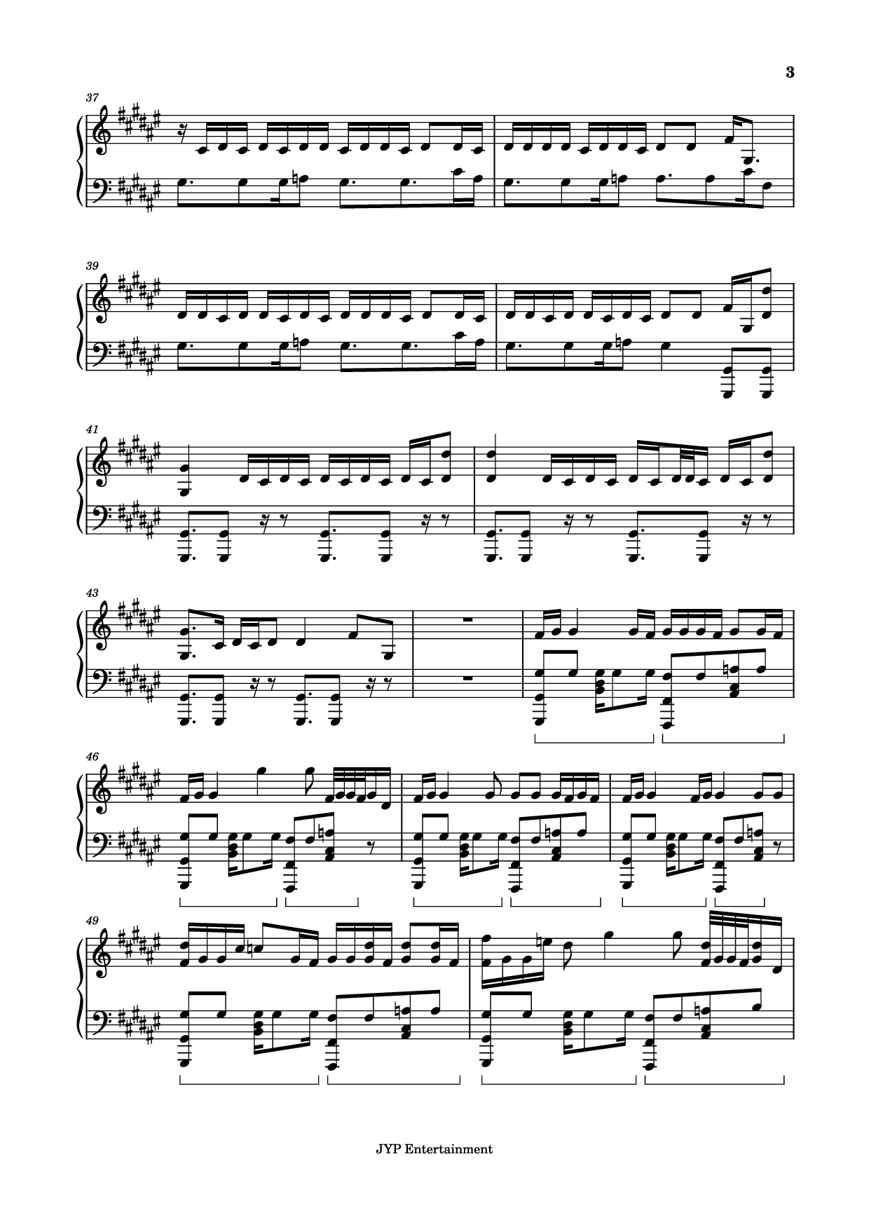 Page 3 of Sheet music PDF Piano MANIAC Piano - Cover by blueberrieszn