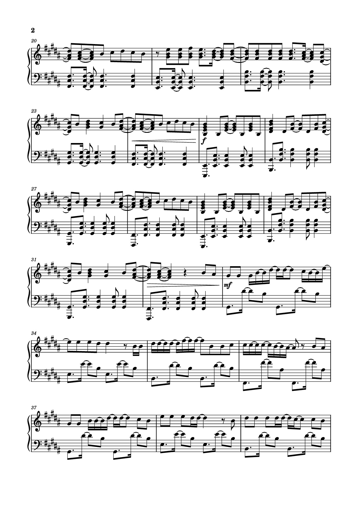 Page 2 of Sheet music PDF Piano Before You Leave Me Piano - Alex Warren
