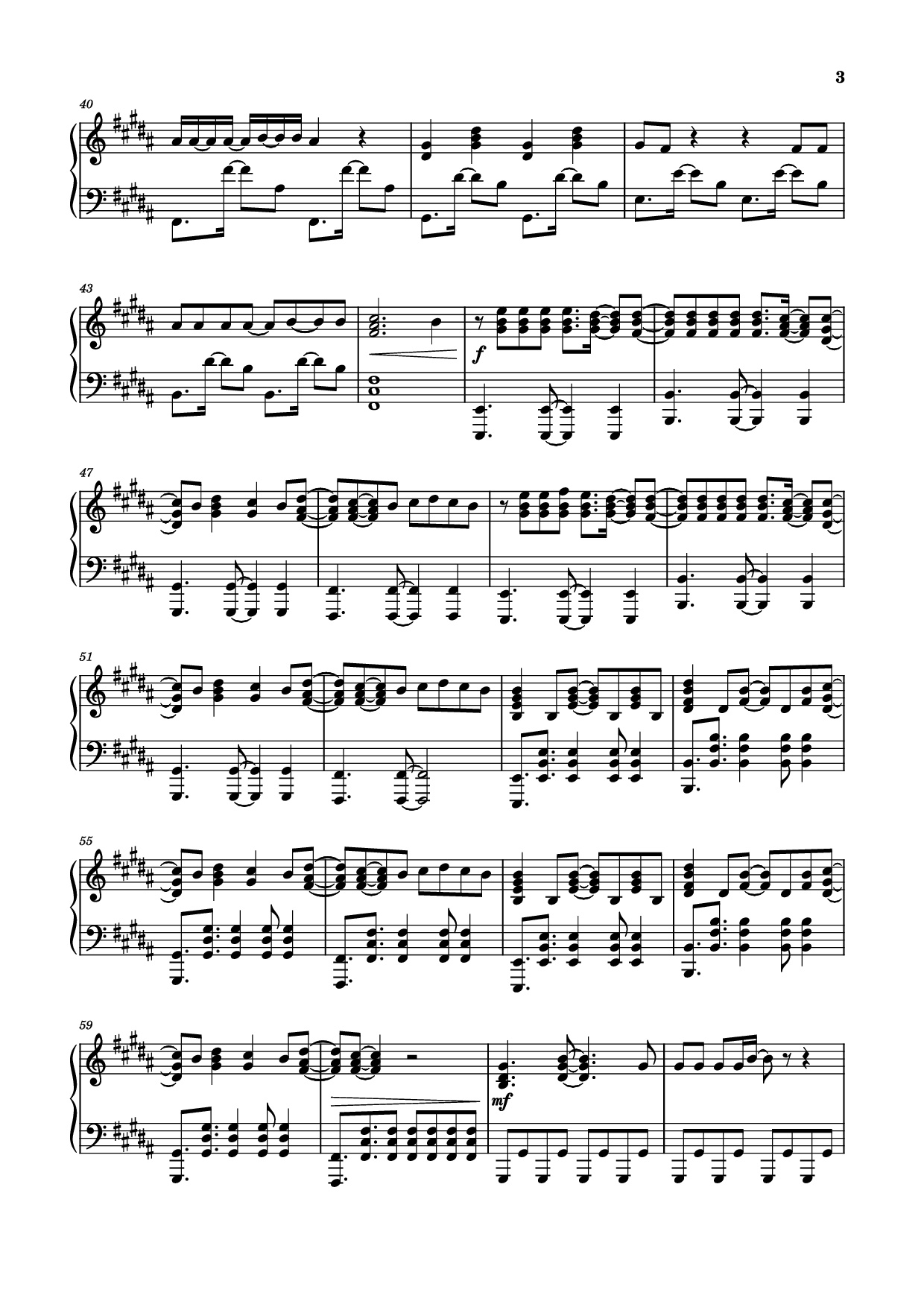 Page 3 of Sheet music PDF Piano Before You Leave Me Piano - Alex Warren