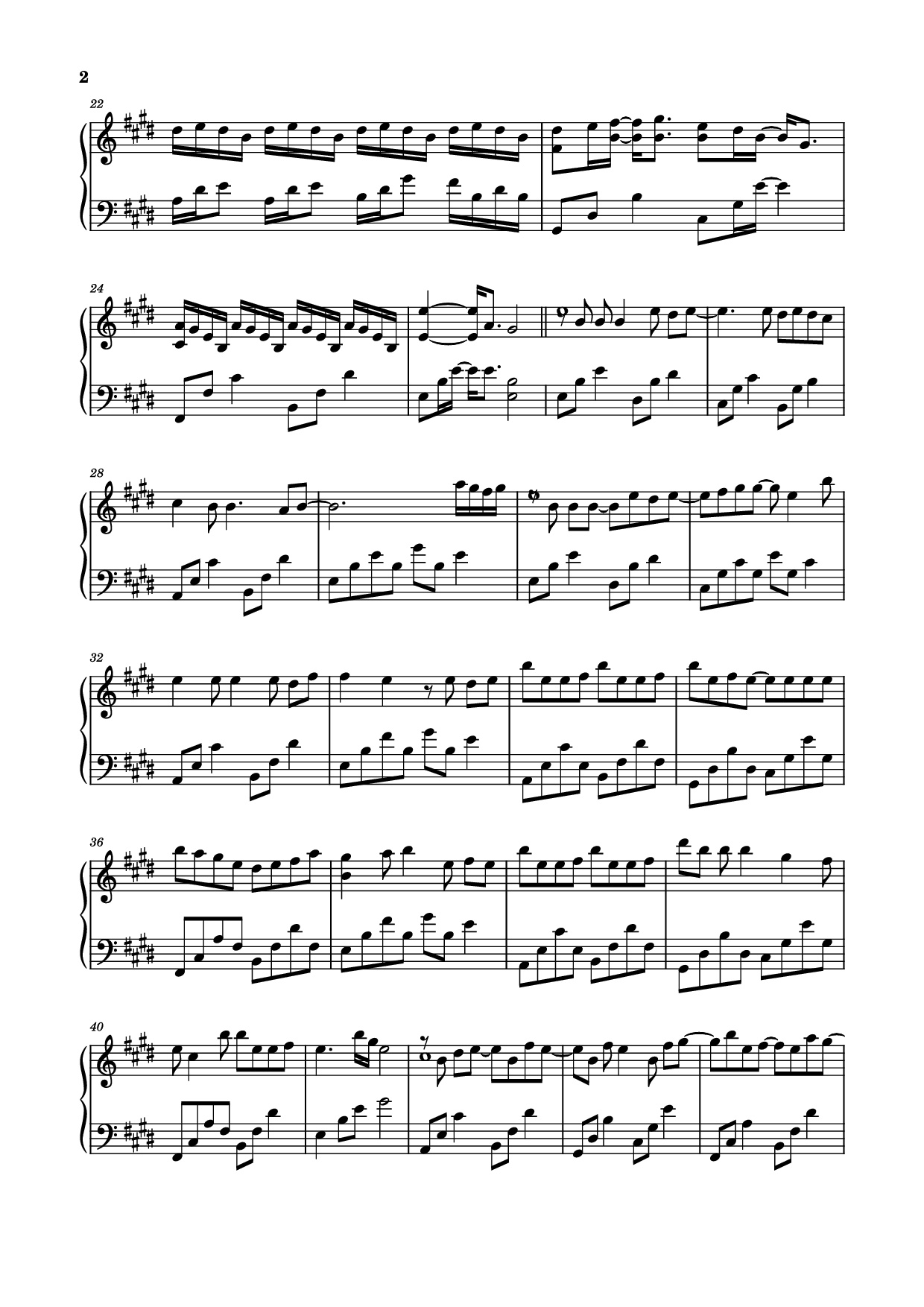 Page 2 of Sheet music PDF Piano 没人会永远陪着你 Piano - 李怡然