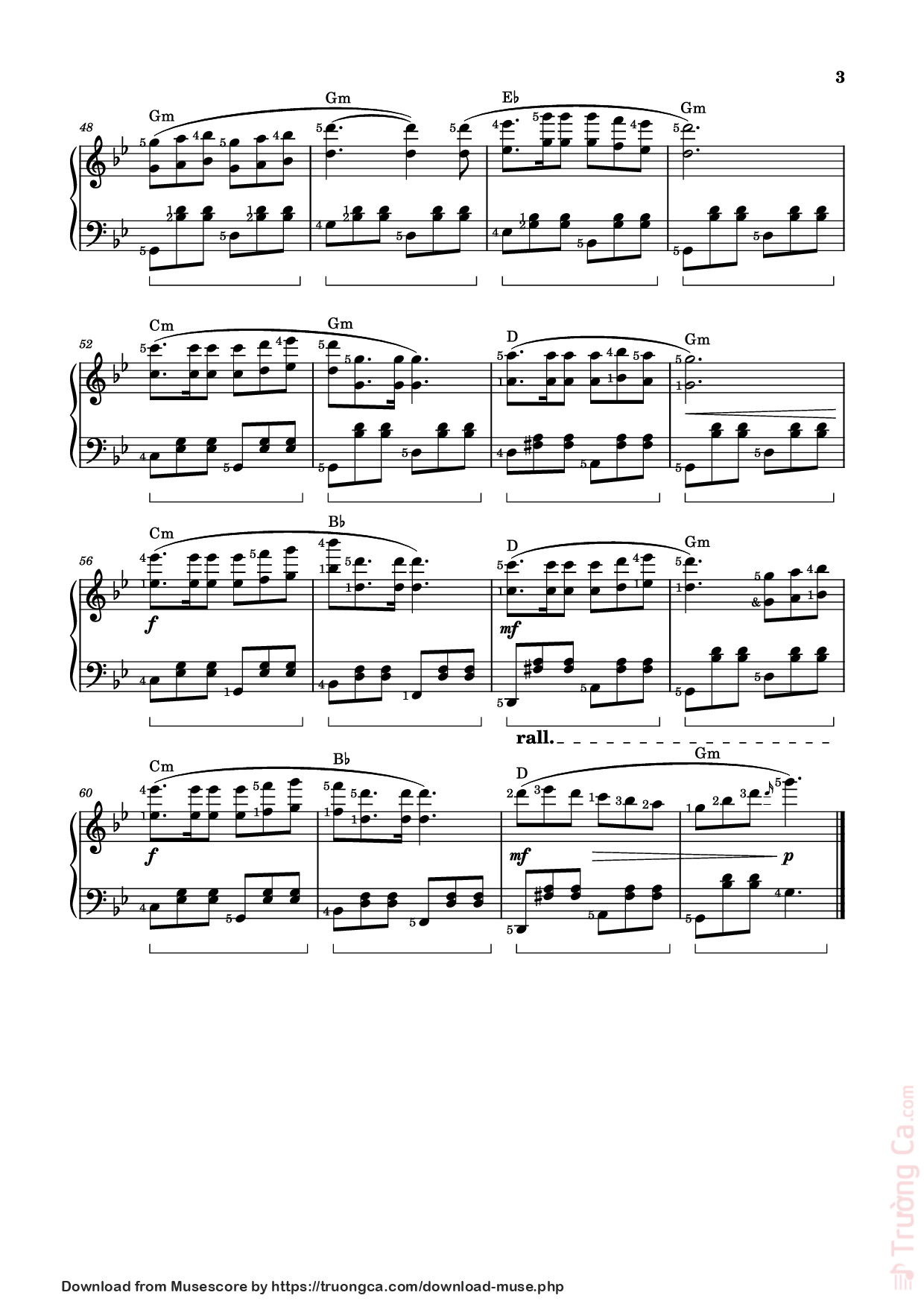 Page 3 of Sheet music PDF Piano Valse pour maman (ou pour un vieux couple polonais) Piano - Alexandra Stréliski