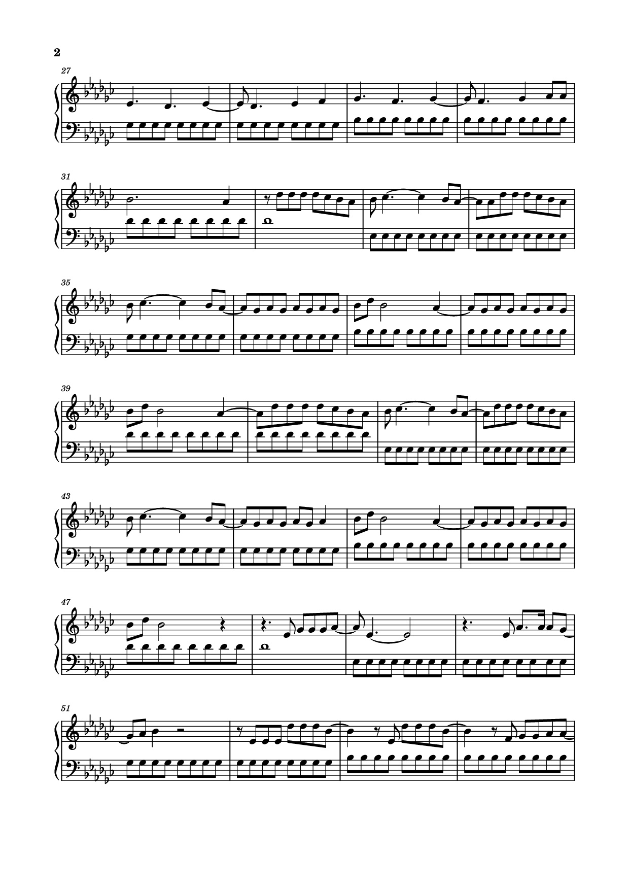 Page 2 of Sheet music PDF Piano Tattoo Piano - Wesley Steenbergen