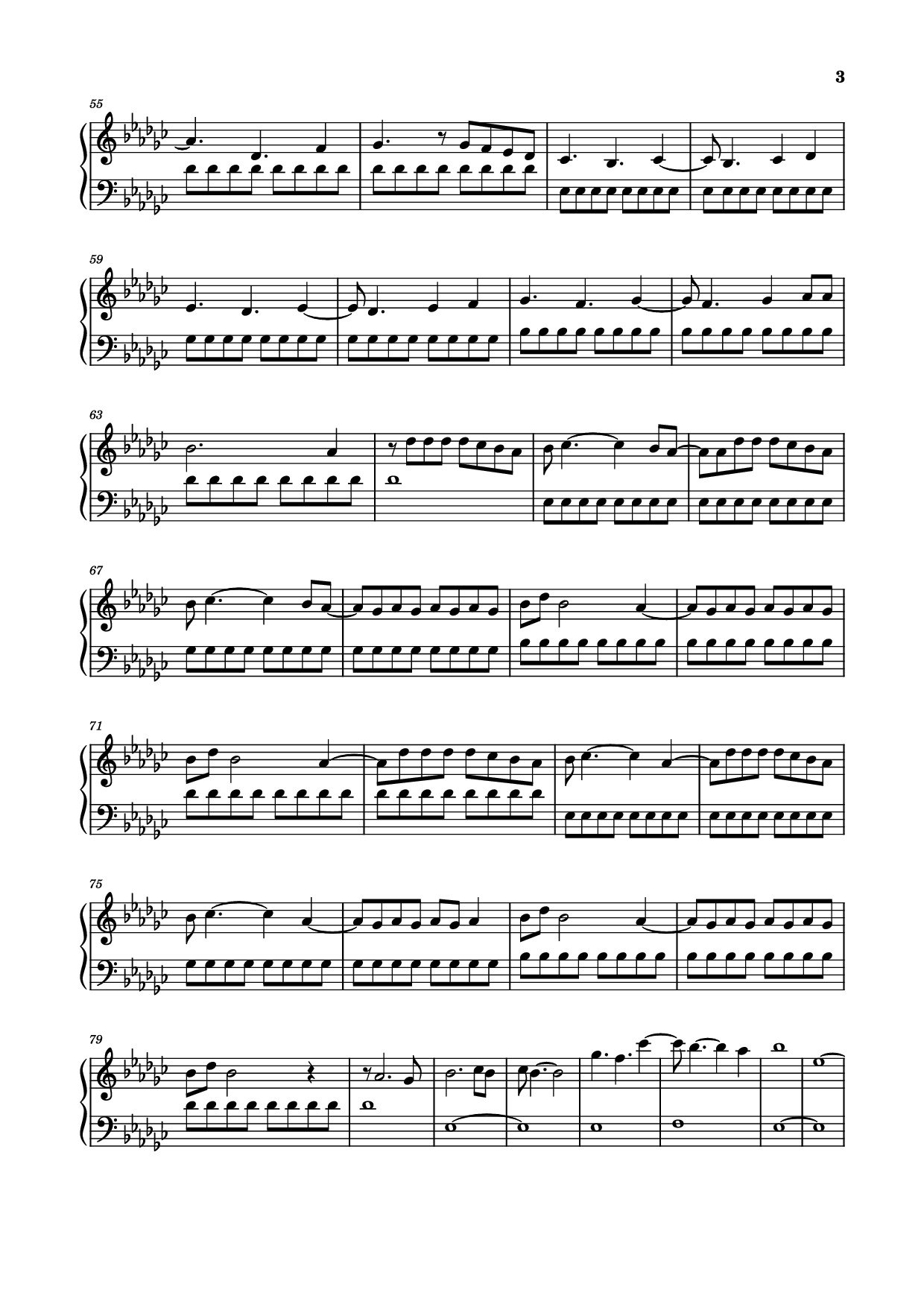 Page 3 of Sheet music PDF Piano Tattoo Piano - Wesley Steenbergen