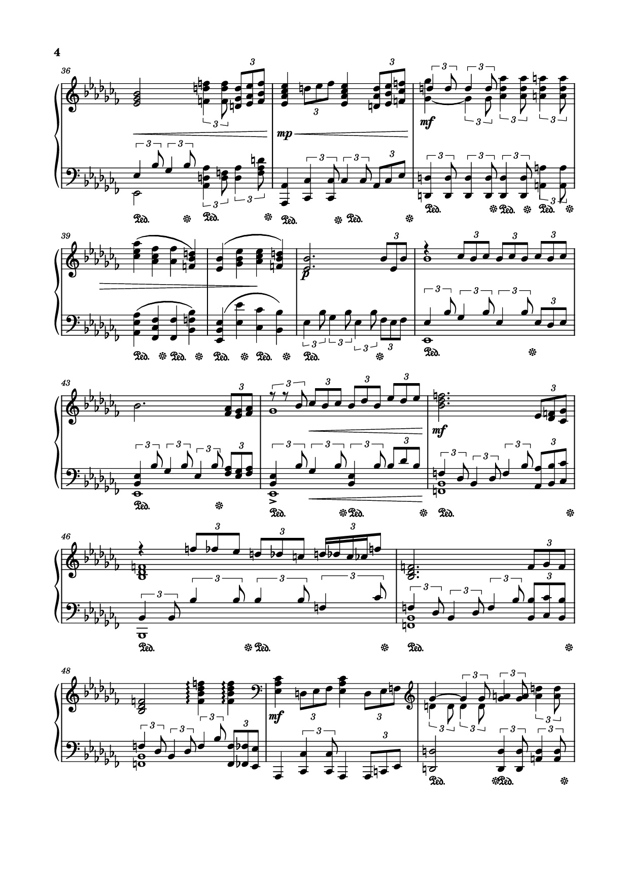 Page 4 of Sheet music PDF Piano Fox Song theme (Alisa theme) Piano - Comp. Vladimir Bulaev
