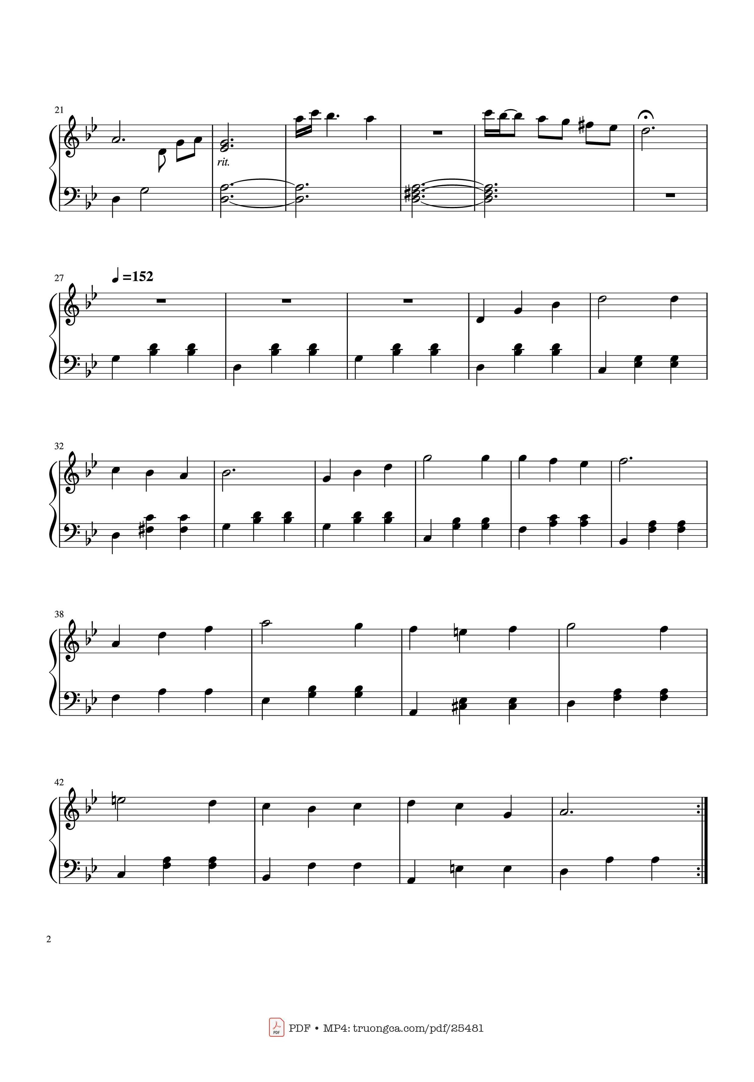 Page 2 of Sheet music PDF Piano Merry Go Round of Life Piano for KID - Joe Hishashi