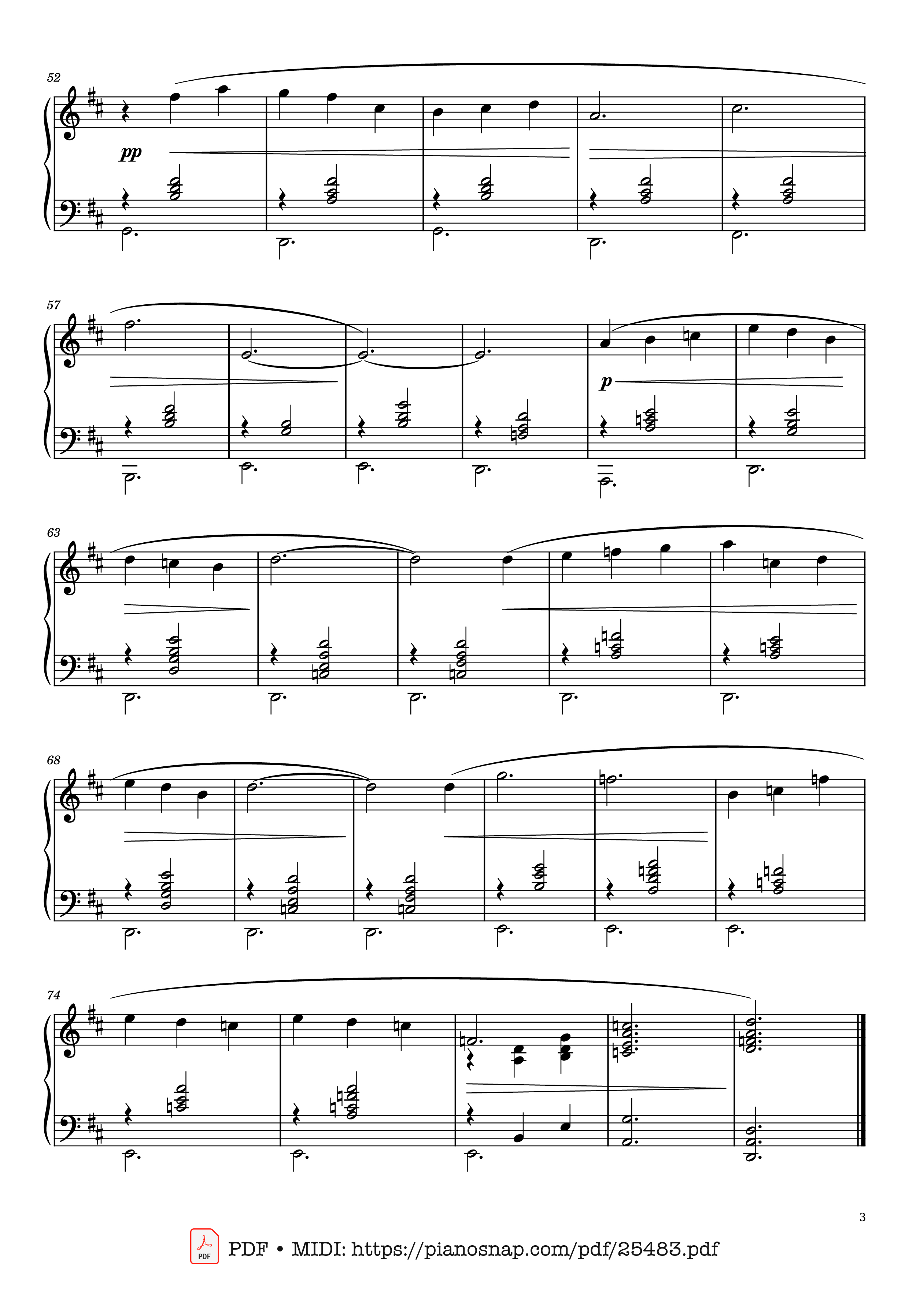 Page 3 of Sheet music PDF Piano Gymnopédie No. 1 - Erik Satie