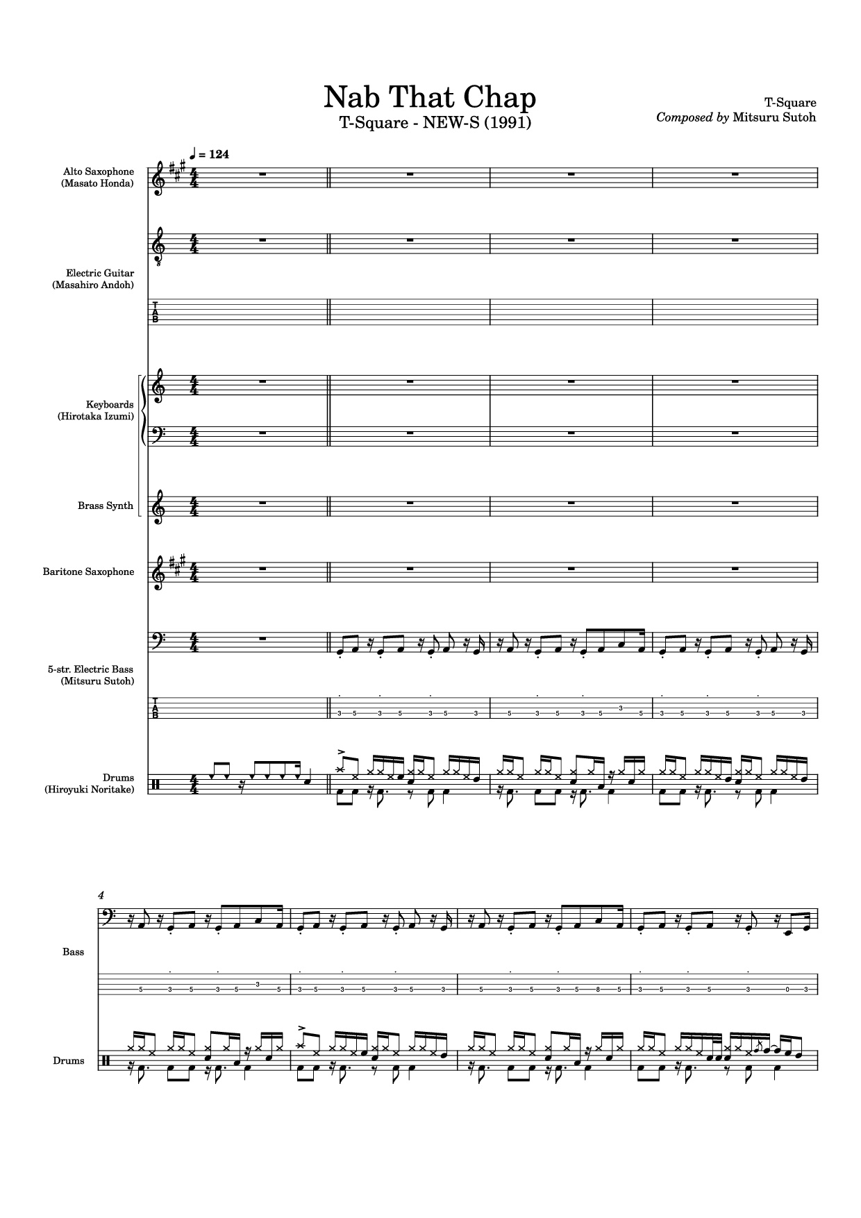 Sheet PDF of Nab That Chap Piano