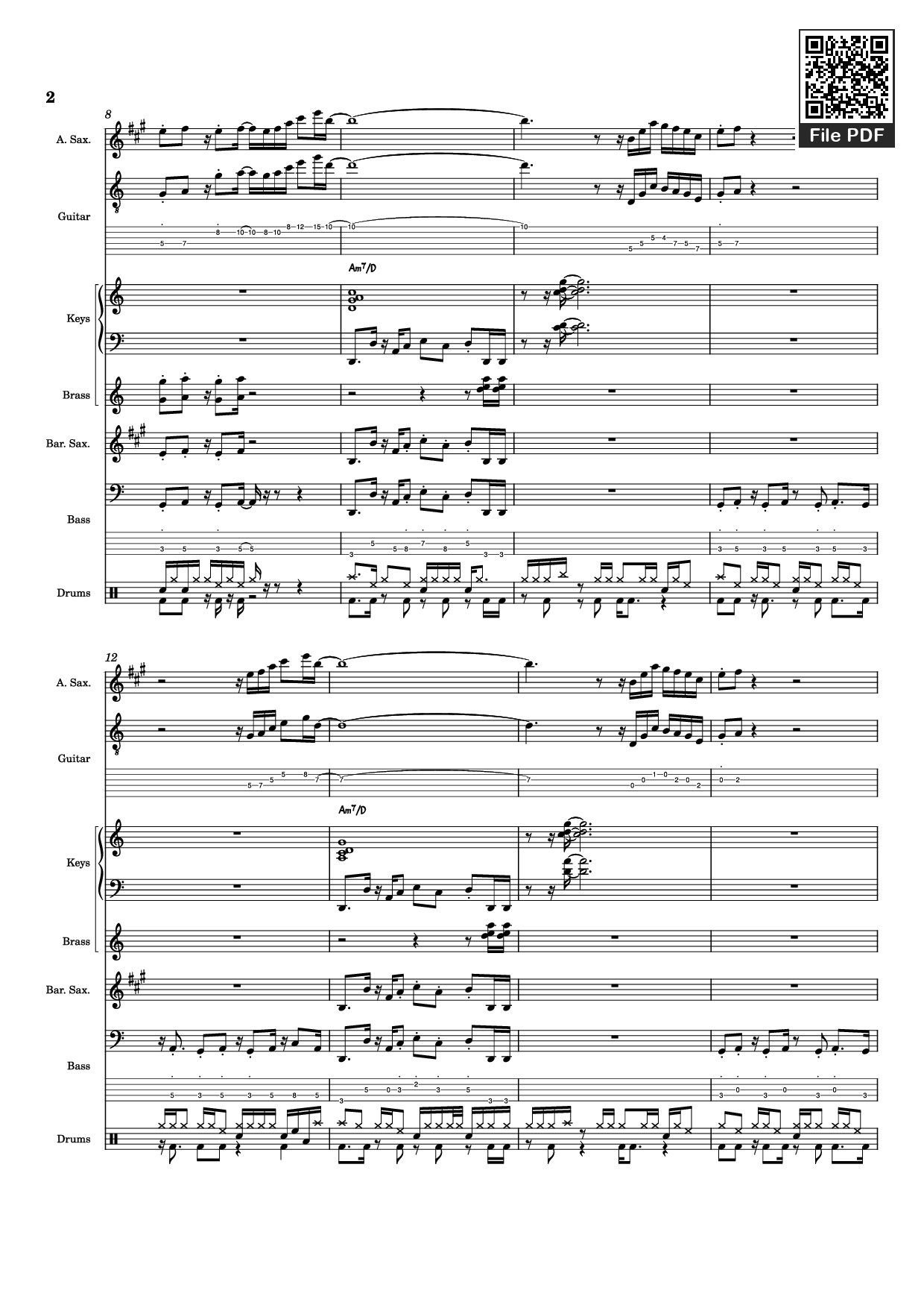 Page 2 of Sheet music PDF Nab That Chap Piano - T-Square