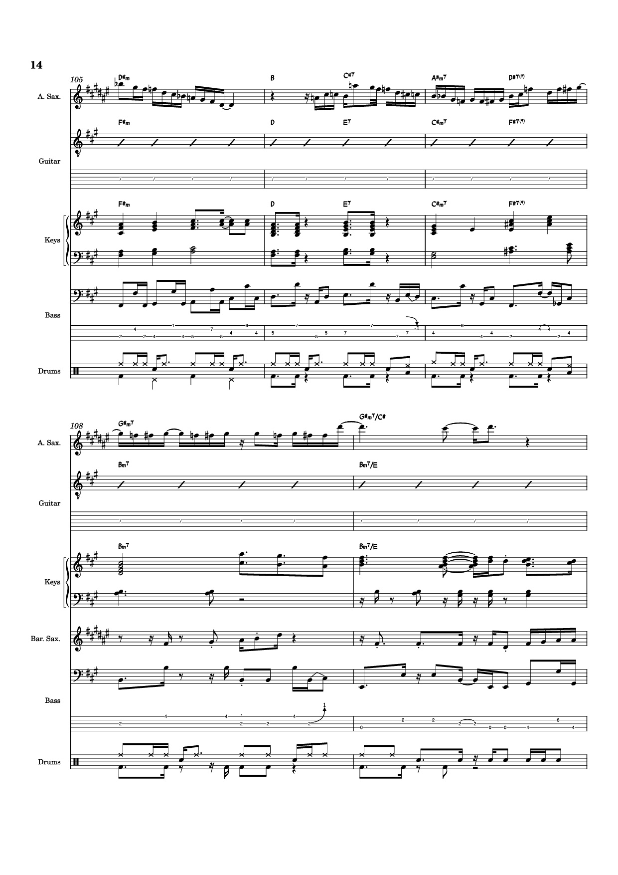 Page 14 of Sheet music PDF Nab That Chap Piano - T-Square