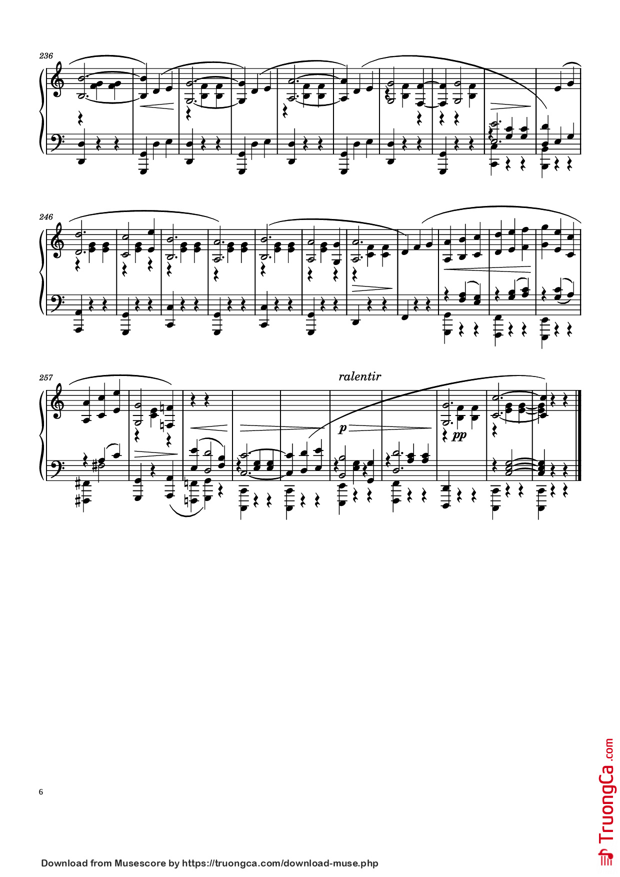 Page 6 of Sheet music PDF Piano Je Te Veux Piano - Erik Satie
