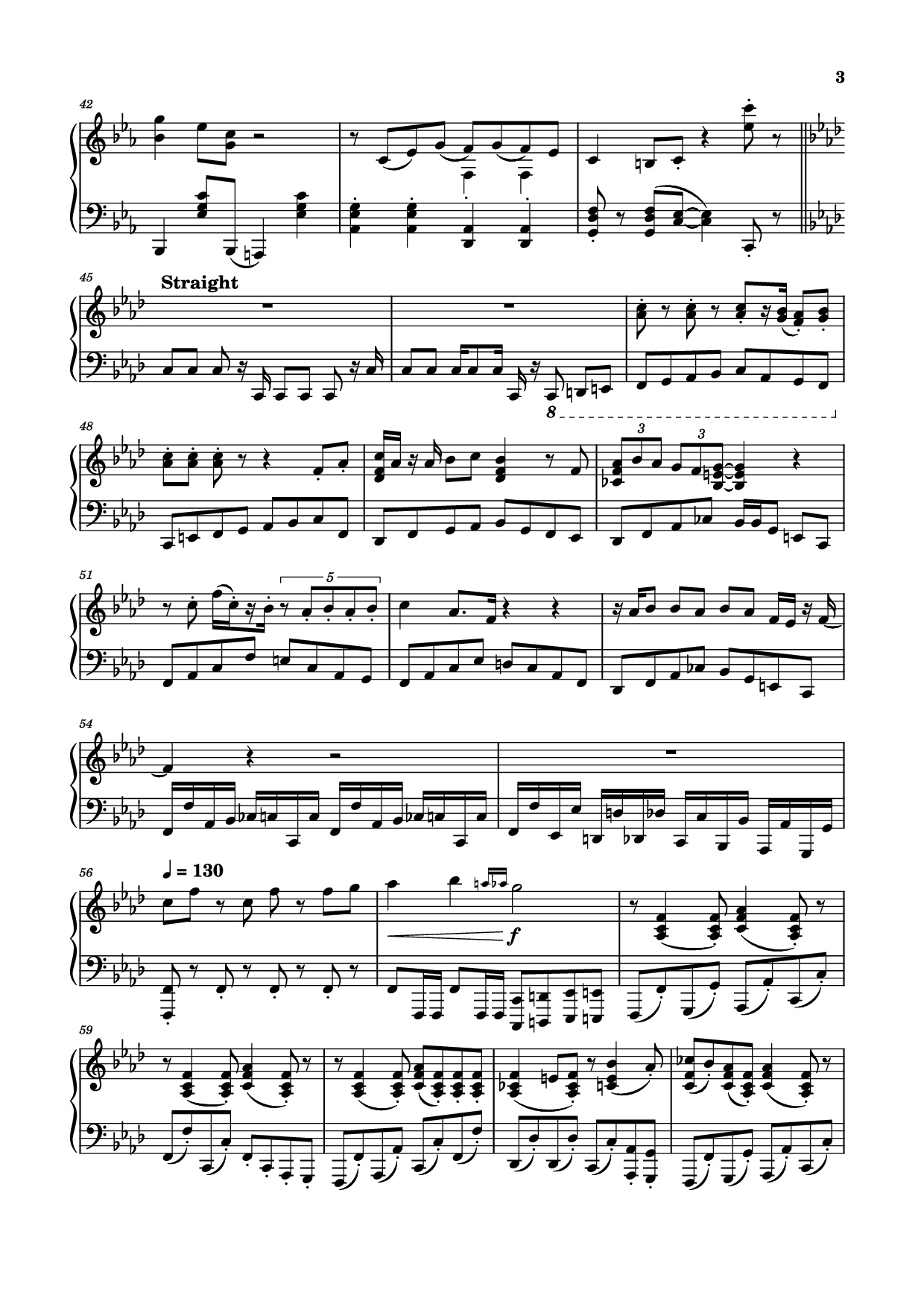 Page 3 of Sheet music PDF Piano Ev
