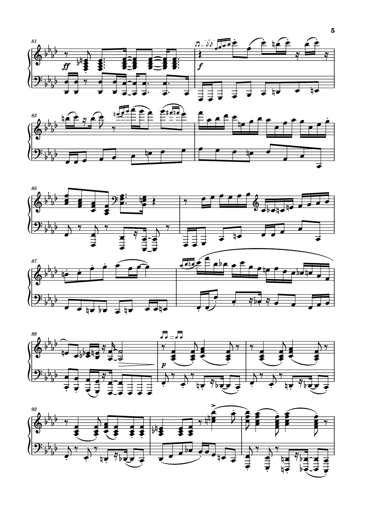Page 5 of Sheet music PDF Piano Ev