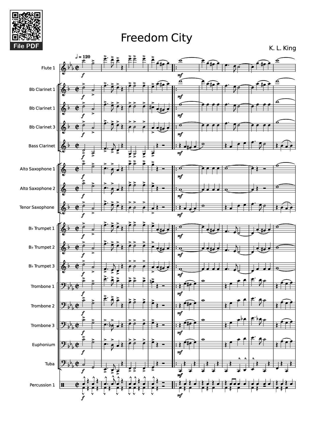 Sheet PDF of Freedom City - K. L. King