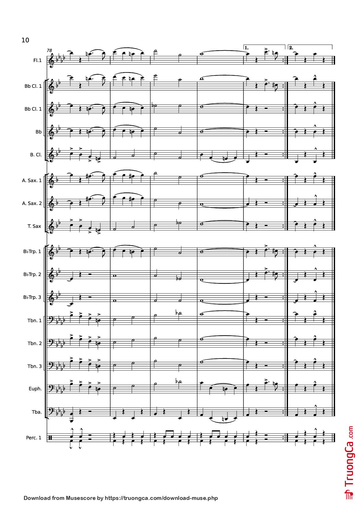 Page 10 of Sheet music PDF Freedom City - K. L. King