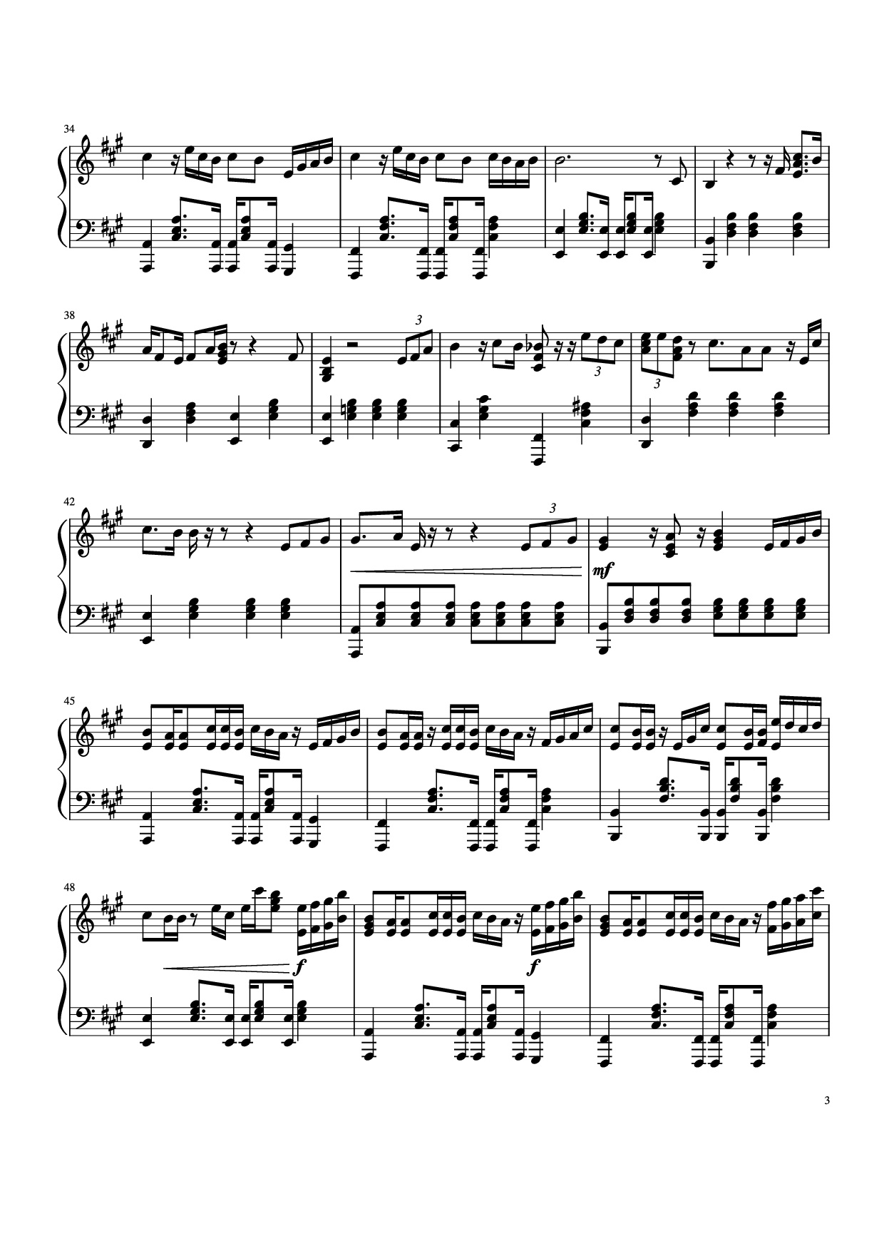 Page 3 of Sheet music PDF Piano Chúng ta của hiện tại Piano - Sơn Tùng M-TP