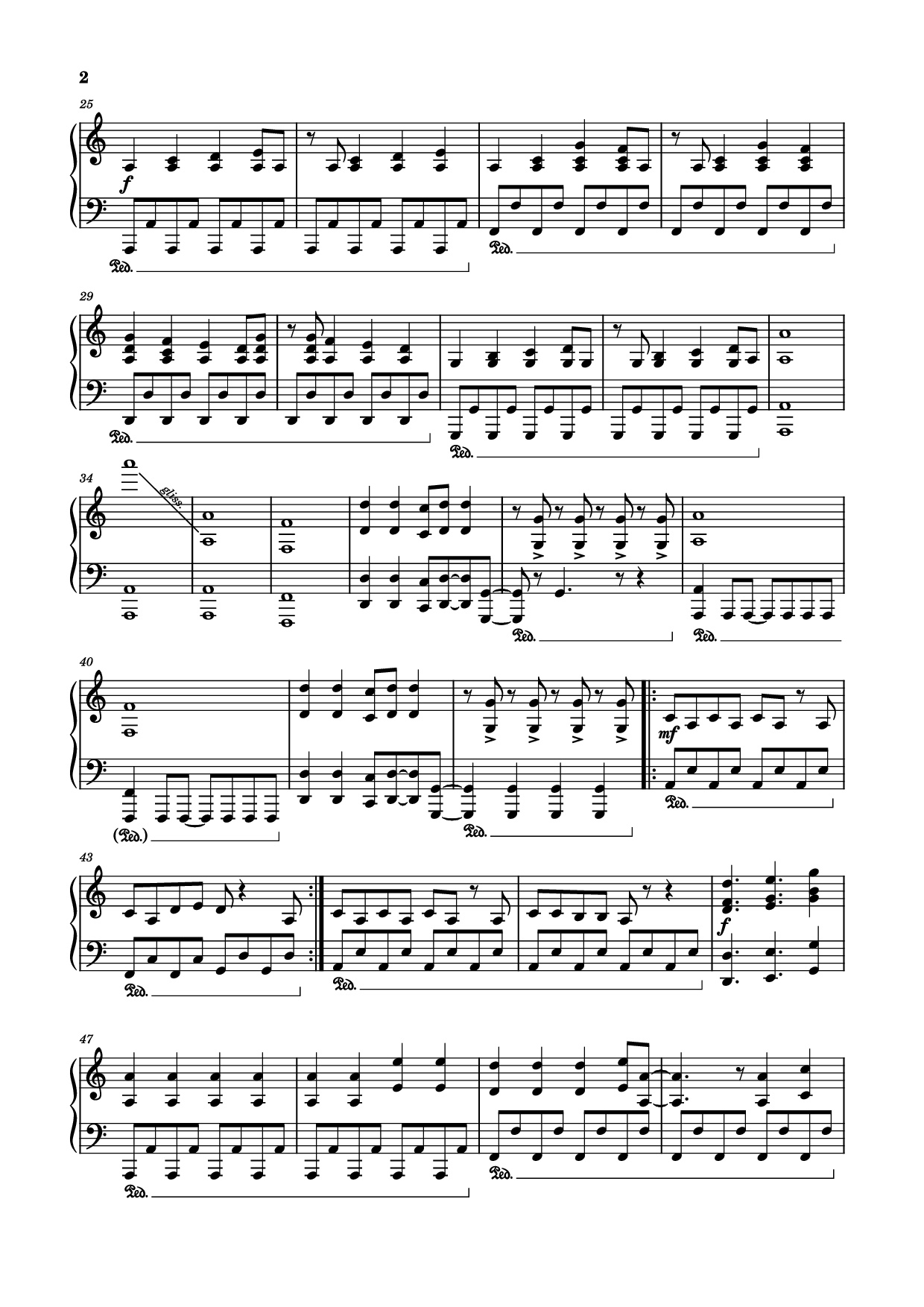 Page 2 of Sheet music PDF Piano Лесник Piano - _t0Xic26_