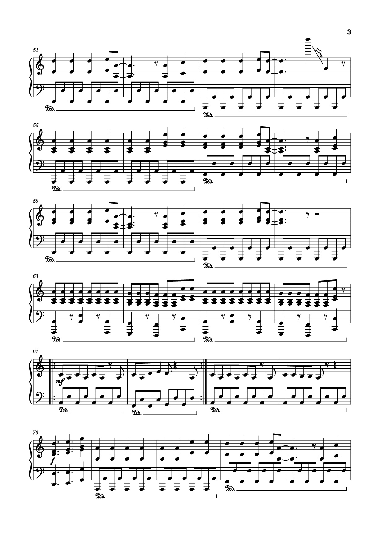 Page 3 of Sheet music PDF Piano Лесник Piano - _t0Xic26_