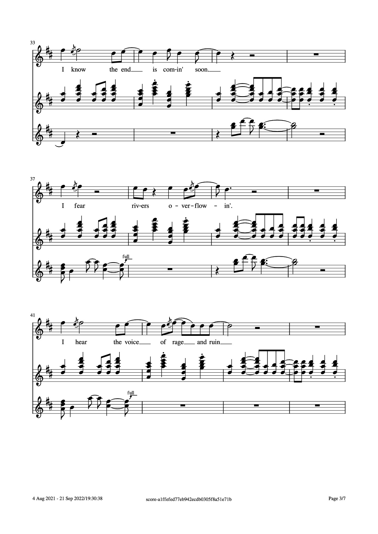 Page 3 of Sheet music PDF Guitar Tab Bad Moon Rising Guitar TAB - John Fogerty