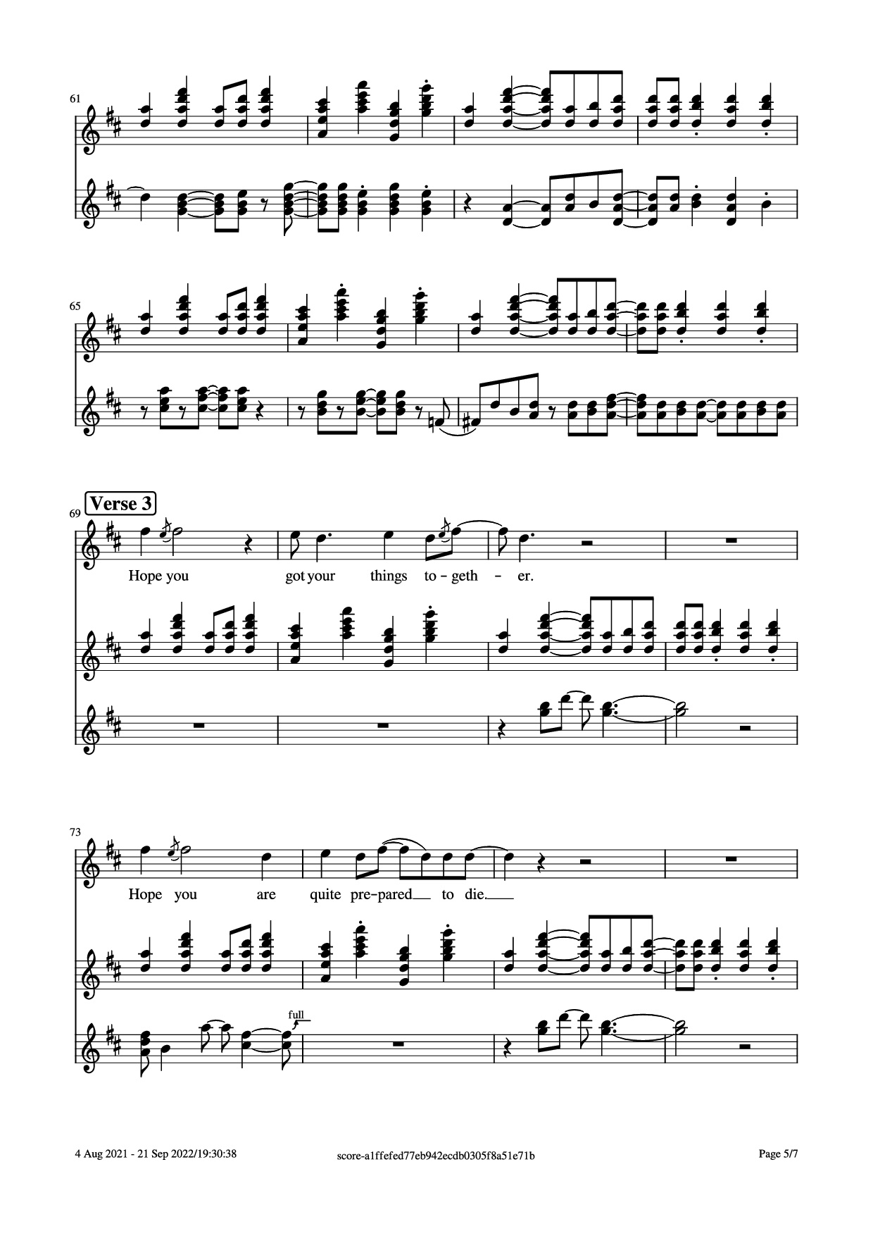 Page 5 of Sheet music PDF Guitar Tab Bad Moon Rising Guitar TAB - John Fogerty