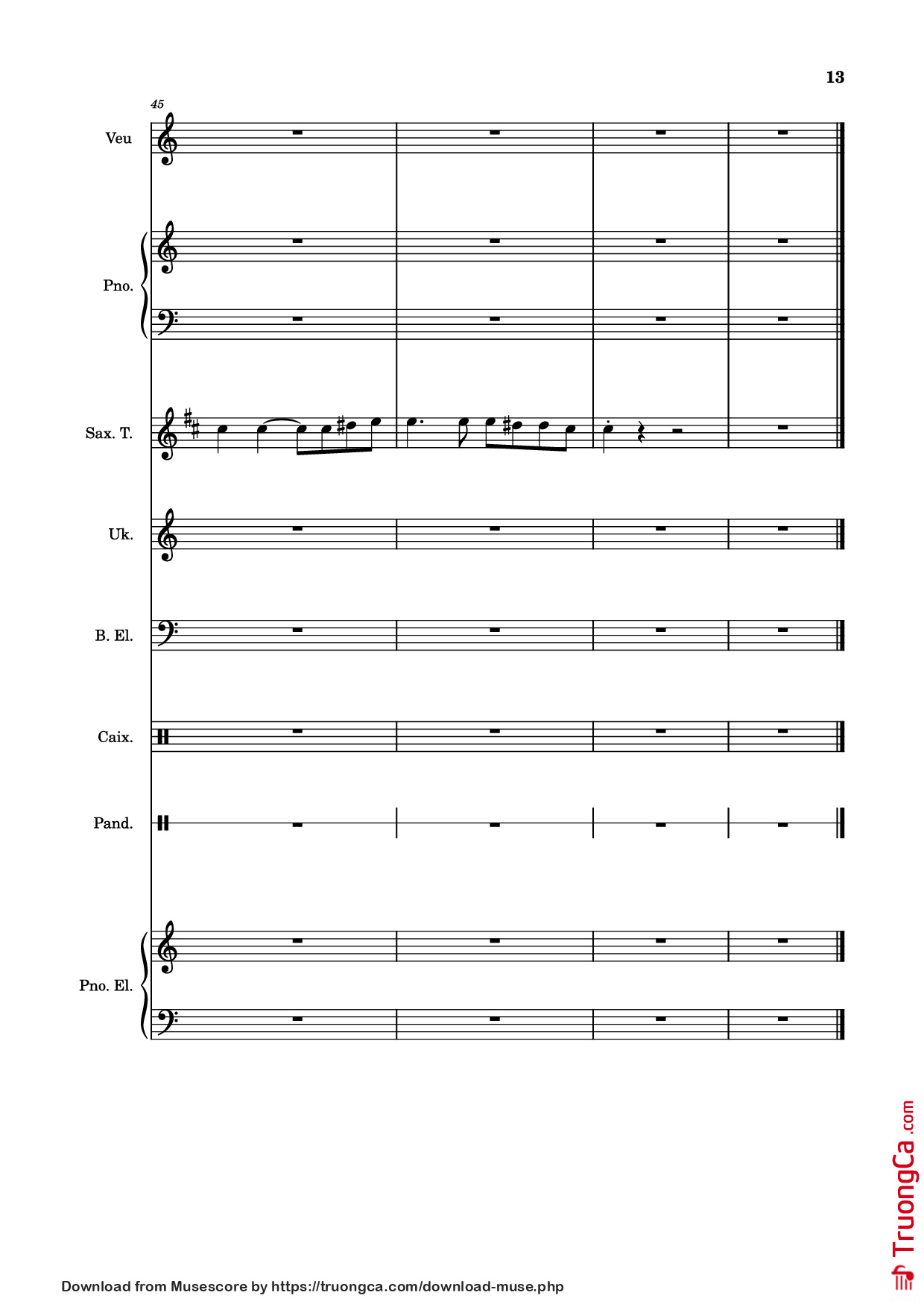 Page 13 of Sheet music PDF Piano I Can