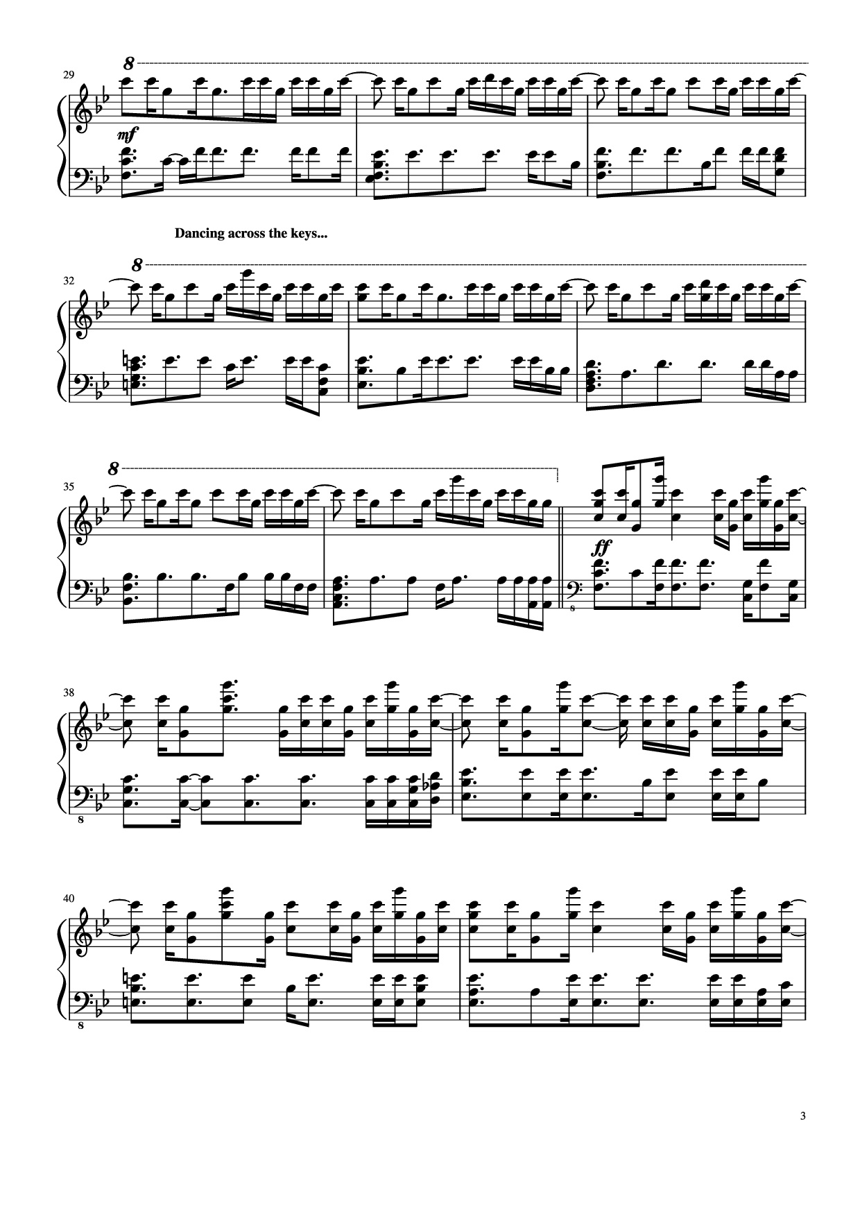 Page 3 of Sheet music PDF Unfolded & I Remember My Name Piano - Jung Jae-il