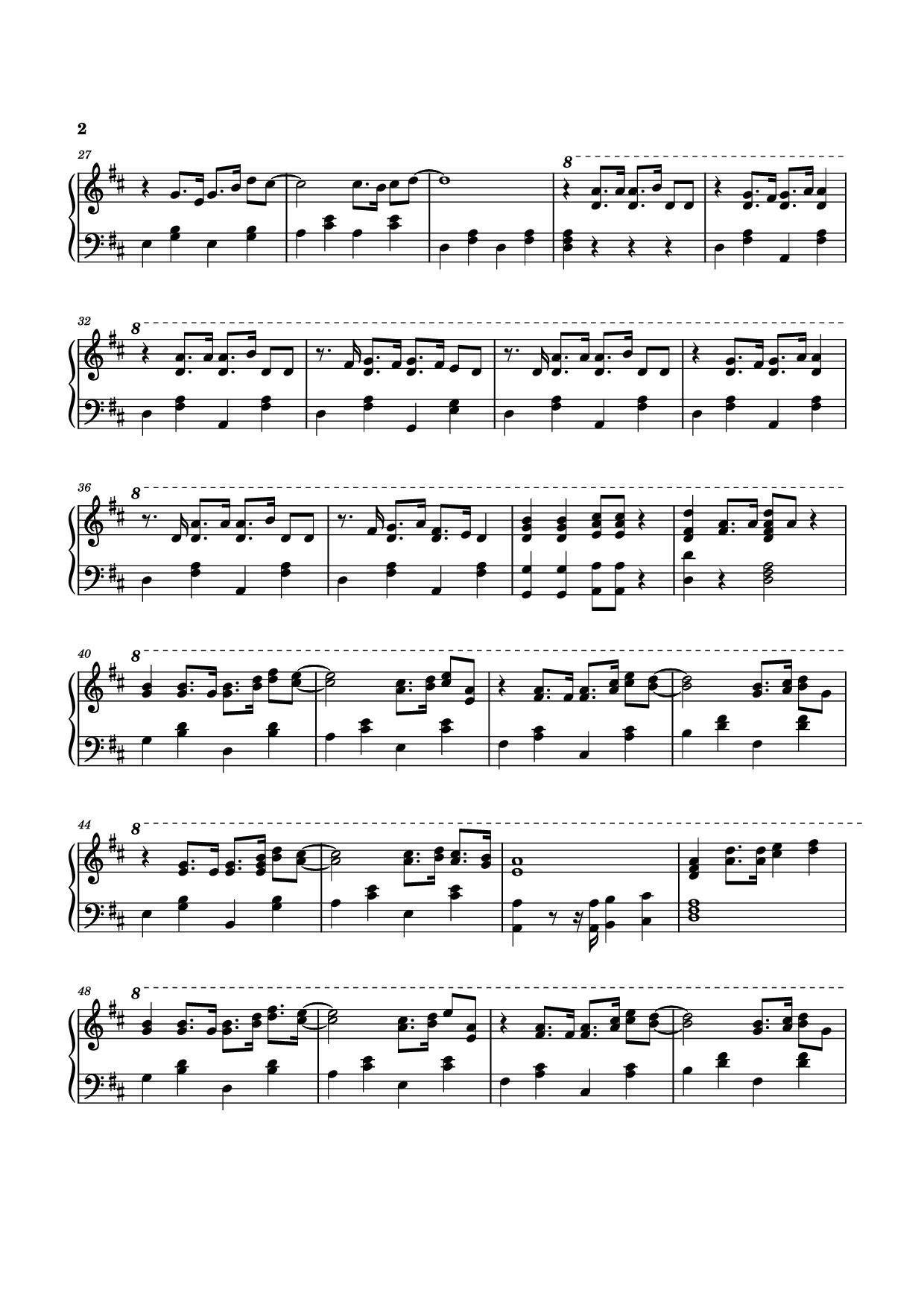 Page 2 of Sheet music PDF Piano Năm Qua Đã Làm Gì Piano - Composer: Bùi Công Nam