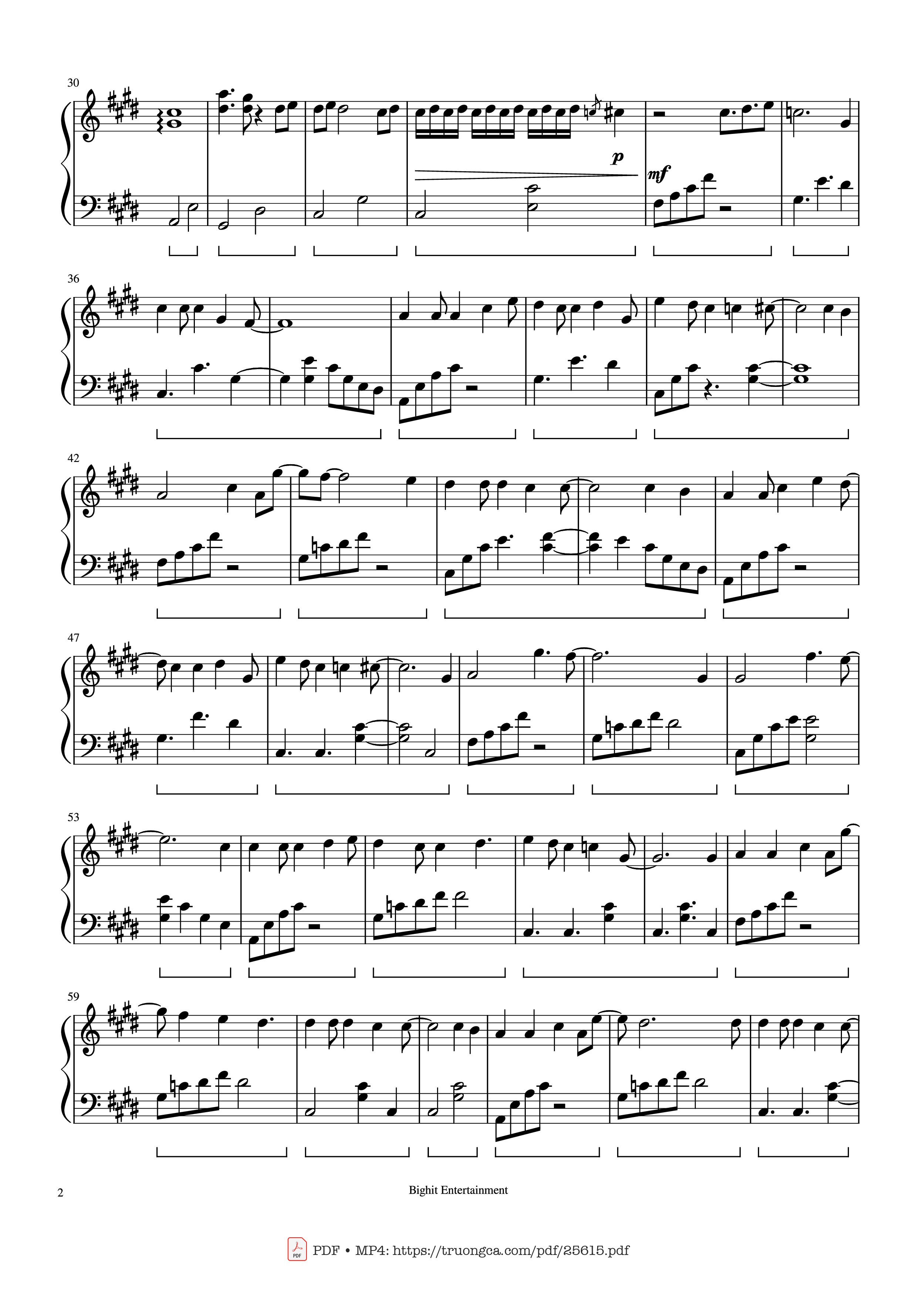 Page 2 of Sheet music PDF Piano Still With You Piano - Arranged by Myee89