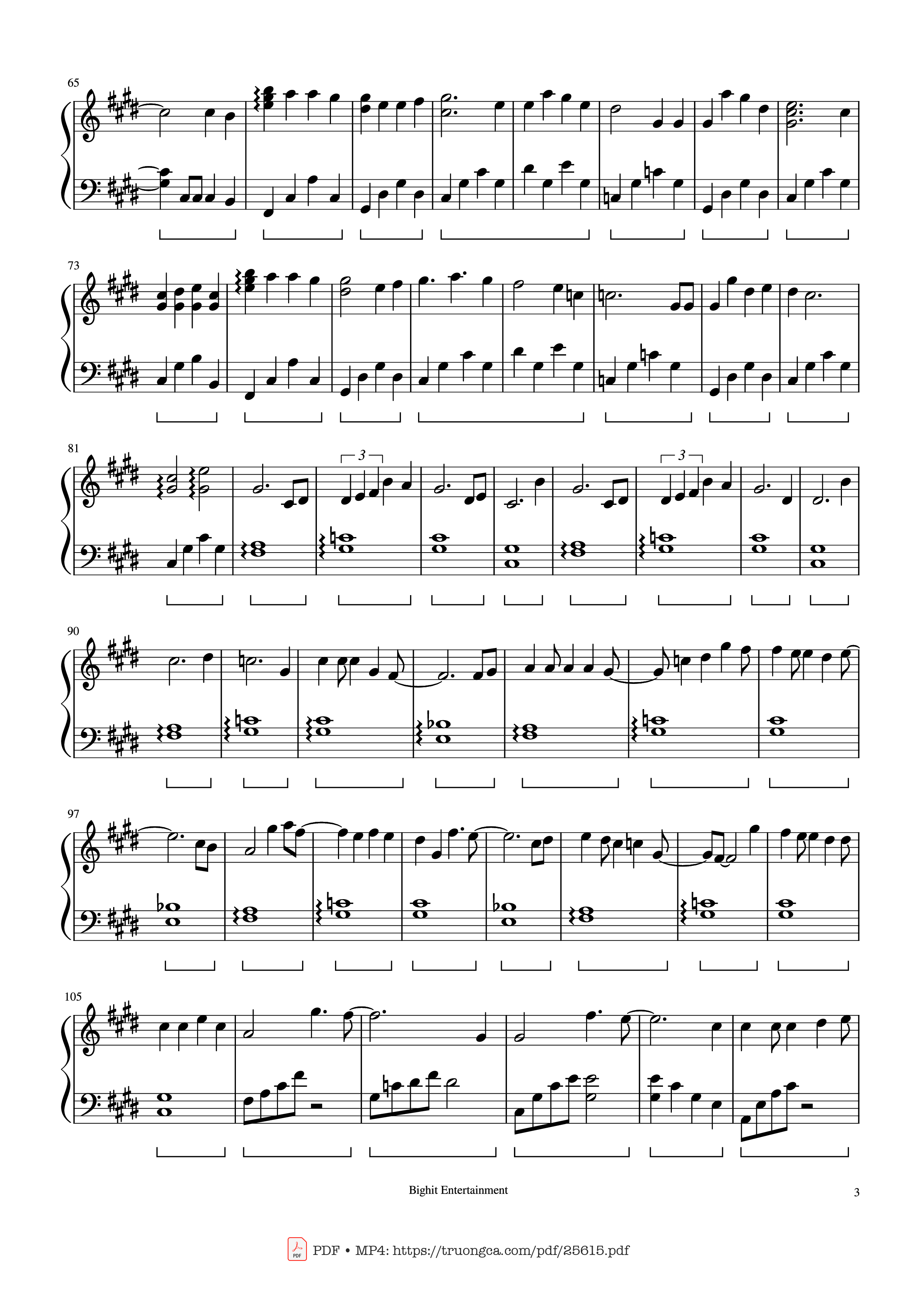 Page 3 of Sheet music PDF Piano Still With You Piano - Arranged by Myee89