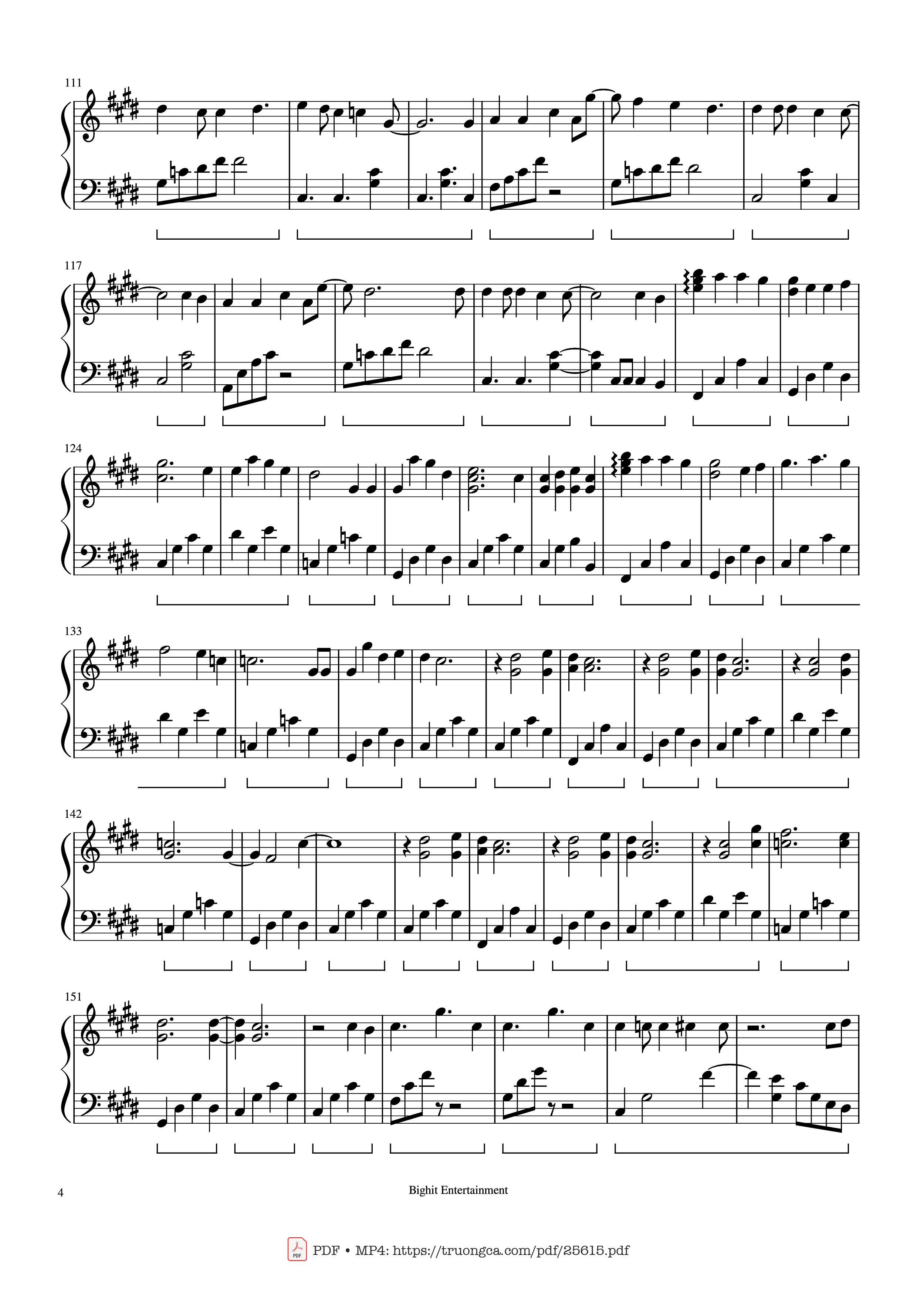 Page 4 of Sheet music PDF Piano Still With You Piano - Arranged by Myee89