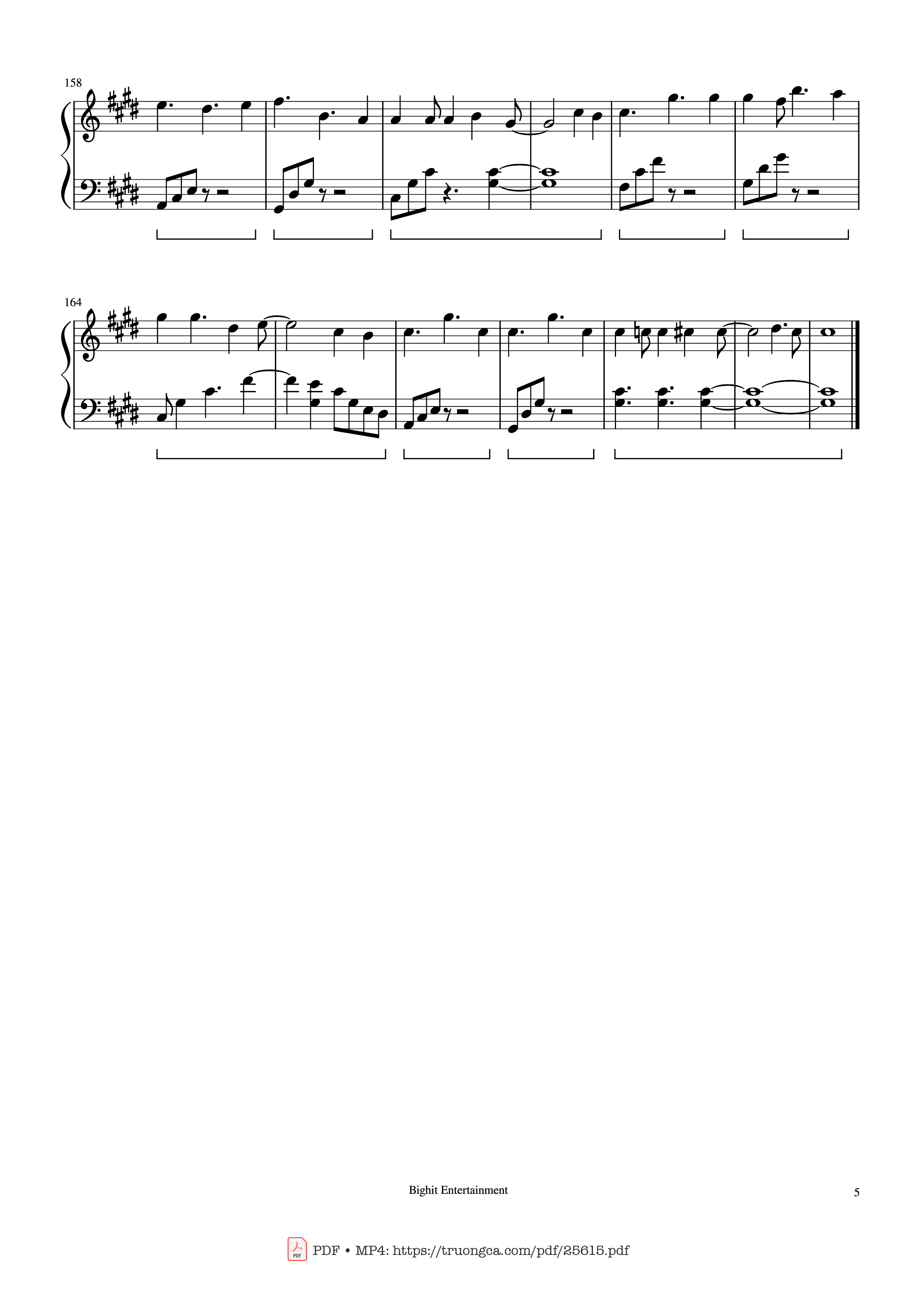 Page 5 of Sheet music PDF Piano Still With You Piano - Arranged by Myee89
