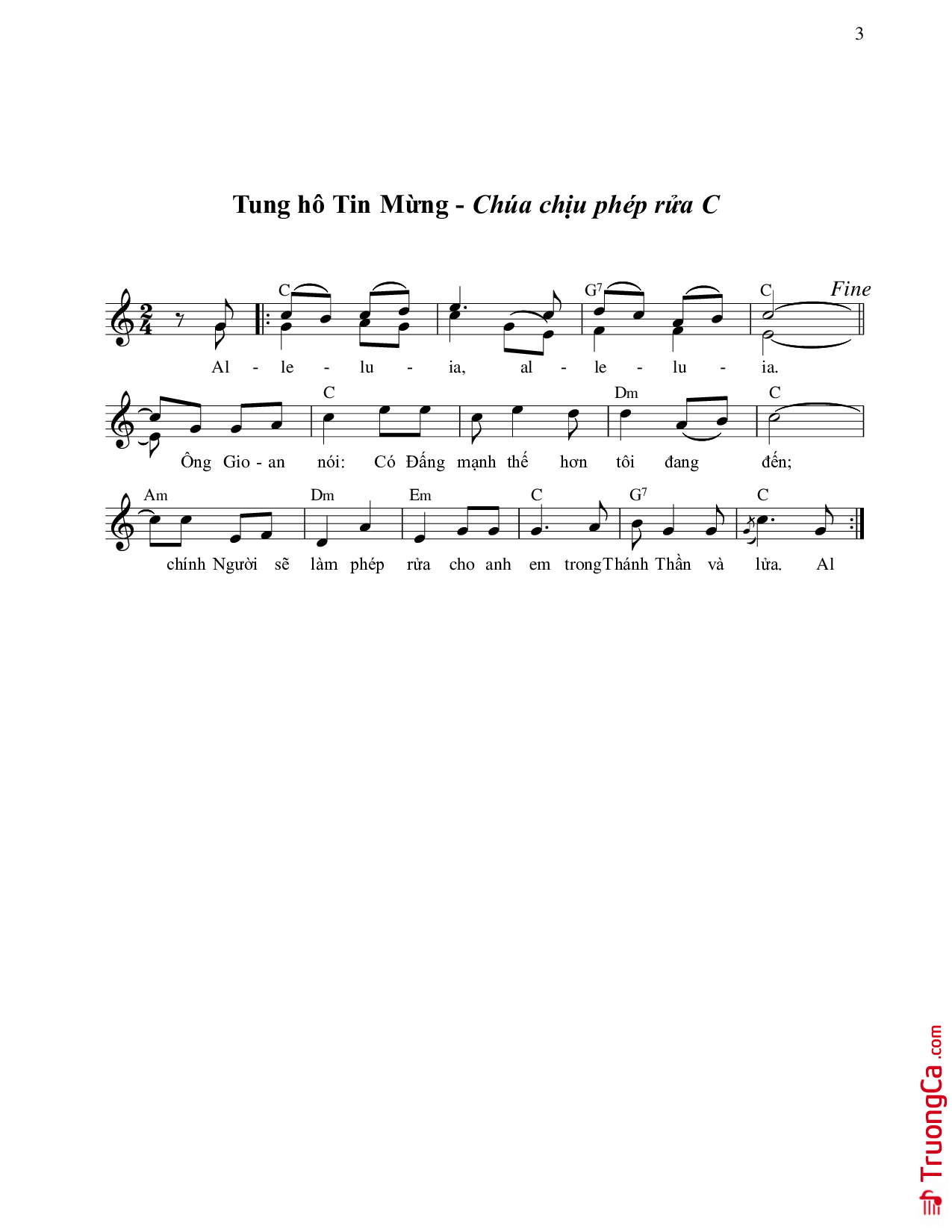 Chúc tụng Chúa đi hồn tôi hỡi Chúa muôn trùng cao cả, Trang 3