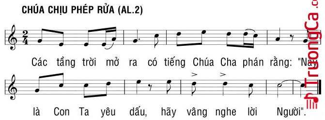 Page 2 of Sheet music PDF Thtm. Lễ Chúa Giêsu Chịu Phép Rửa - Bùi Ninh