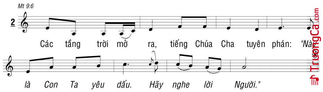 Page 2 of Sheet music PDF Thtm. Lễ Chúa Giêsu Chịu Phép Rửa - Hoa Phượng Vi