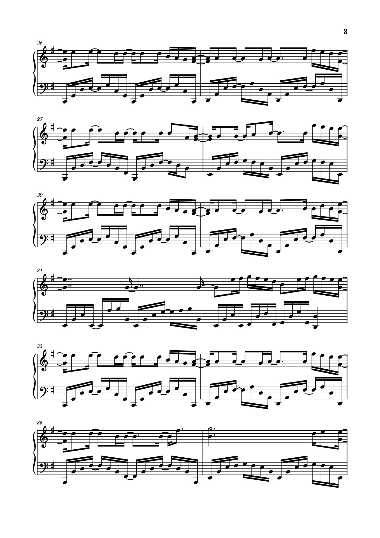 Page 3 of Sheet music PDF Piano 光阴副本 Piano - JJ Lin