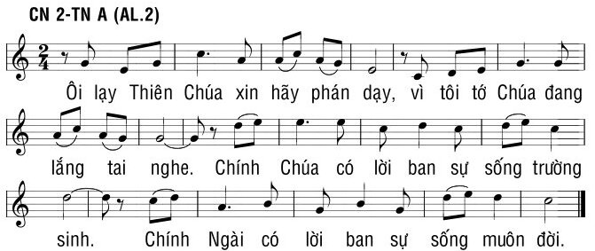 Page 2 of Sheet music PDF Thtm. Chúa Nhật 2 Thường Niên - Bùi Ninh
