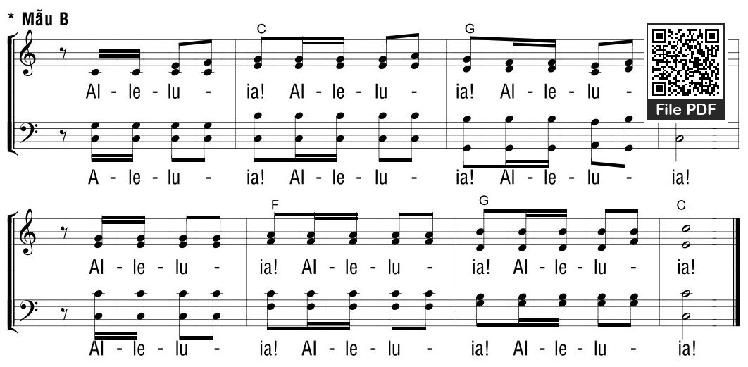 Tung hô Tin Mừng Alleluia Alleluia Alleluia Alleluia, Trang 6