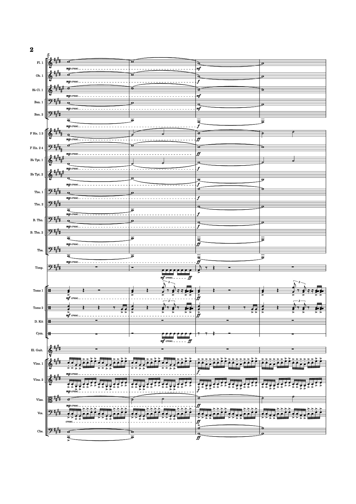 Page 2 of Sheet music PDF Anthem of Hope - Mason J. Asimos