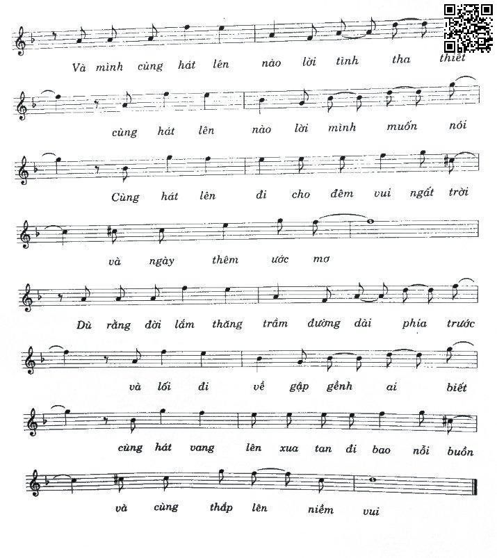 Page 2 of Sheet music PDF Hãy hát lên - Vũ Quốc Việt