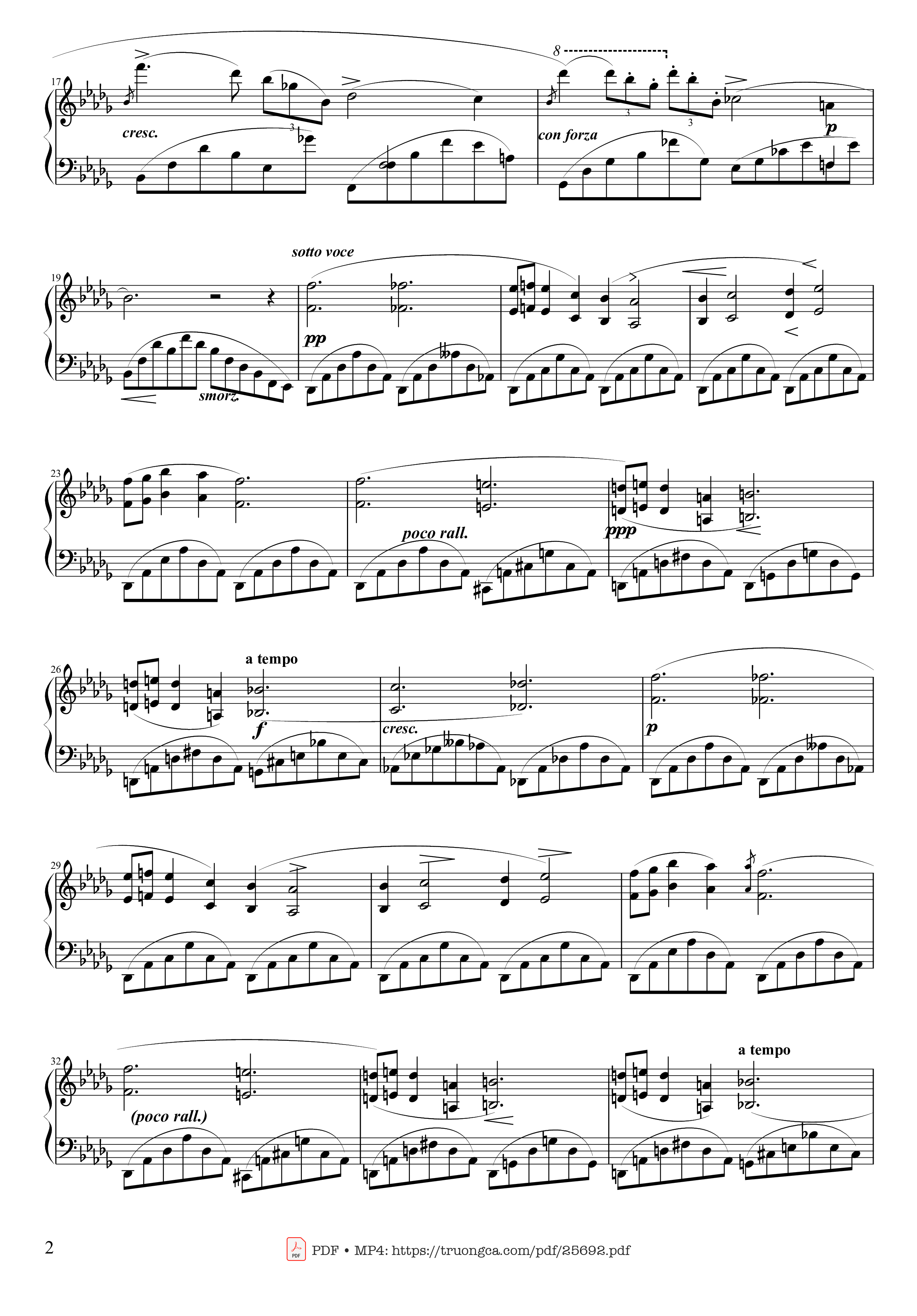 Page 2 of Sheet music PDF Piano Nocturne Op. 9 No. 1 - Chopin
