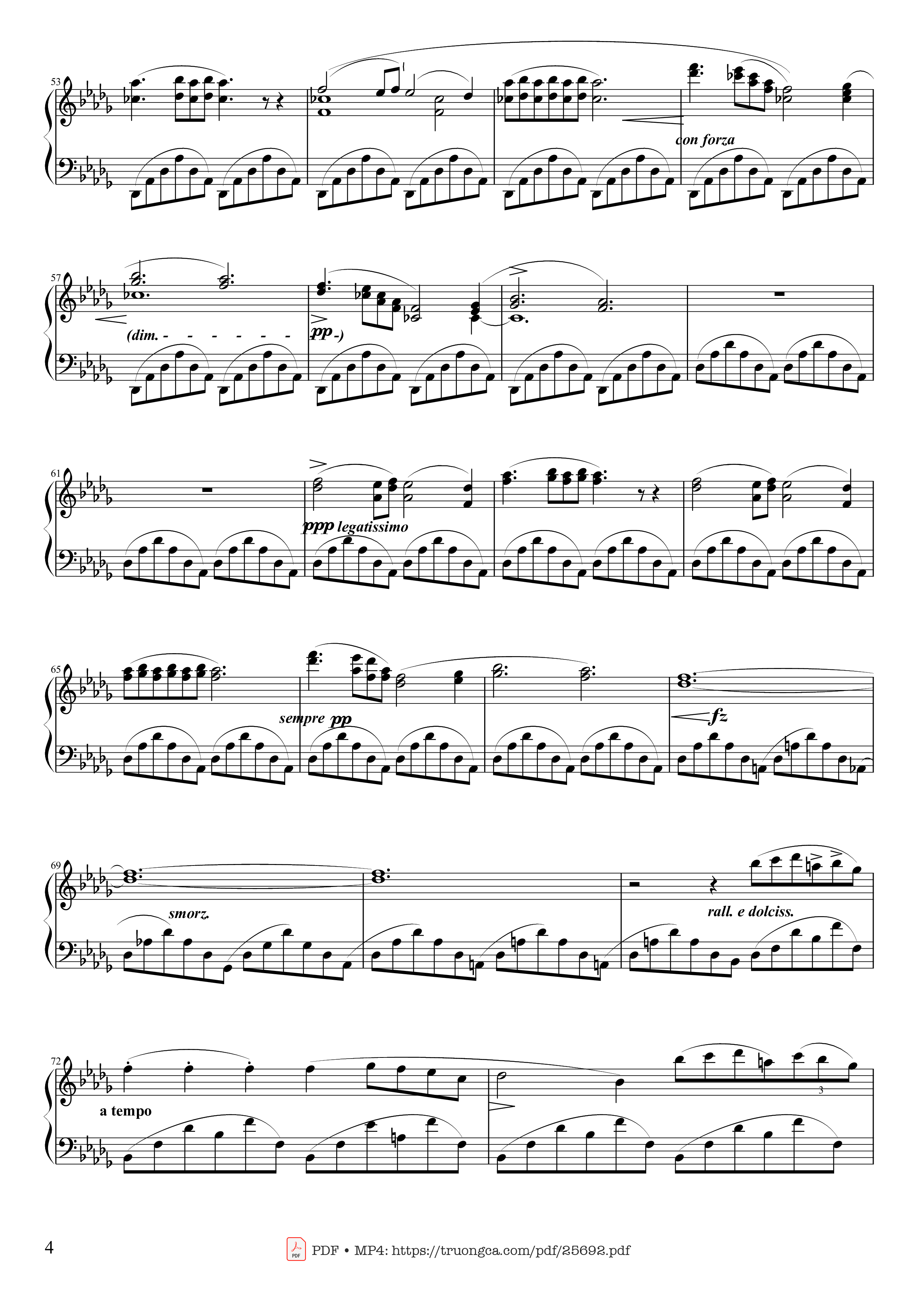 Page 4 of Sheet music PDF Piano Nocturne Op. 9 No. 1 - Chopin